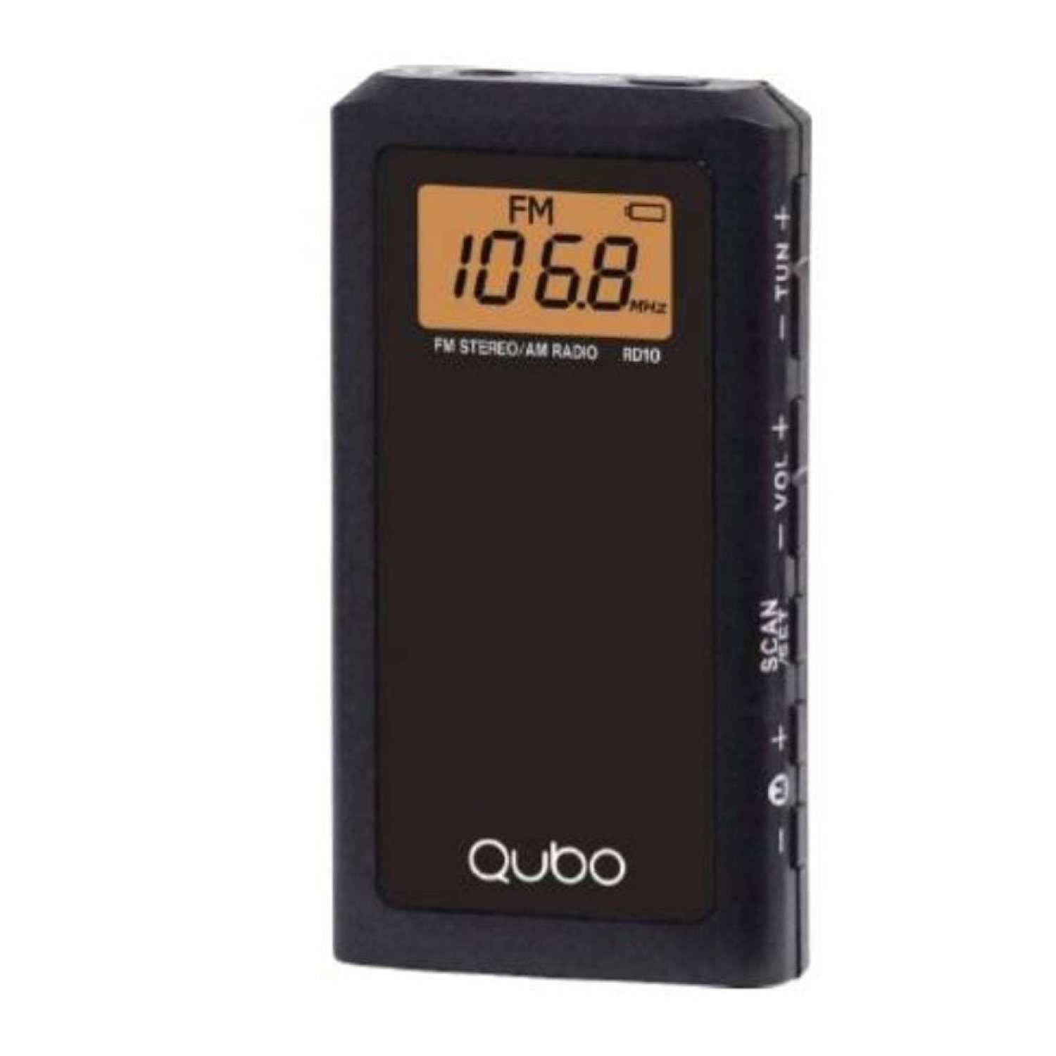 Qubo RD-10 · Radio Portátil · A Pilas · Negra