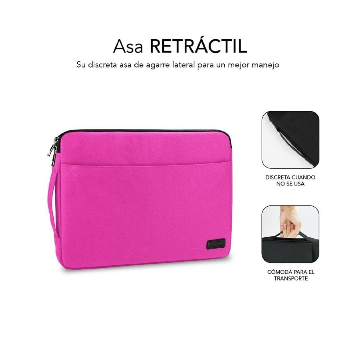 Subblim Urban Laptop Sleeve · Funda para Portátil hasta 14" · Rosa