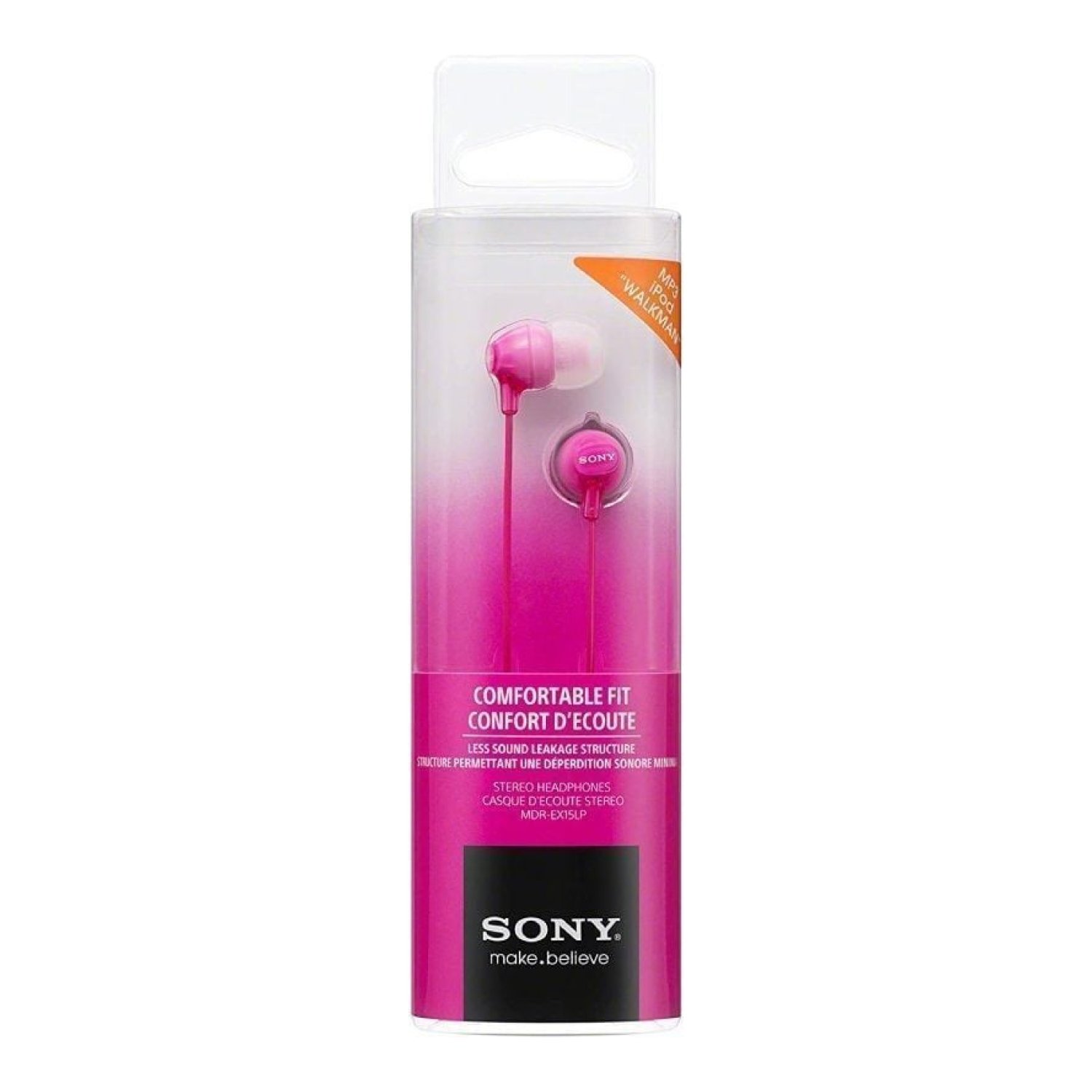 Sony MDR-EX15LP · Auriculares Intrauditivos · Jack 3,5mm · Rosa