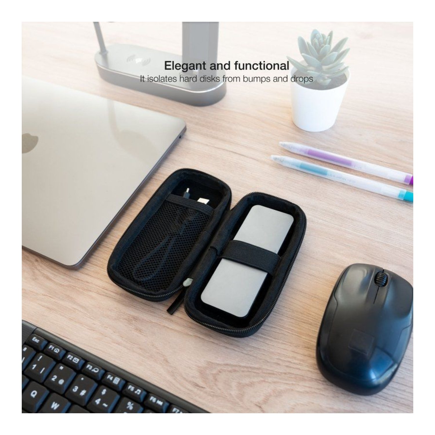 Funda TooQ para Disco Externo M.2 · Protección Rígida · Color Negro