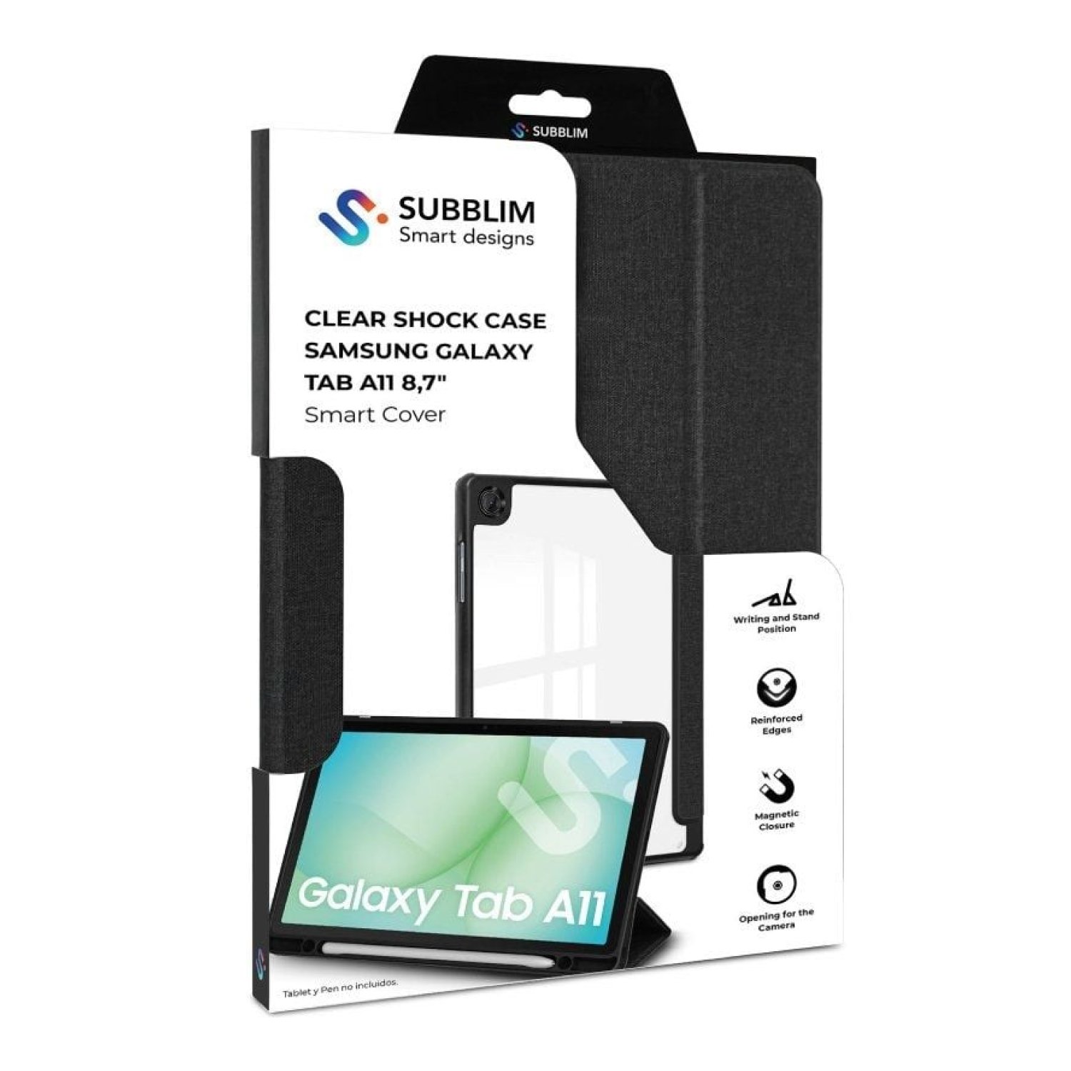 Subblim Clear Shock Case · Funda Samsung Galaxy A11 · Protección Anti-golpes · Negra