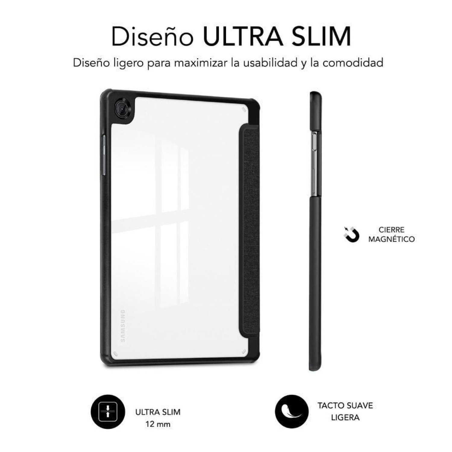 Subblim Clear Shock Case · Samsung Galaxy A11+ · Funda Protectora · Negra