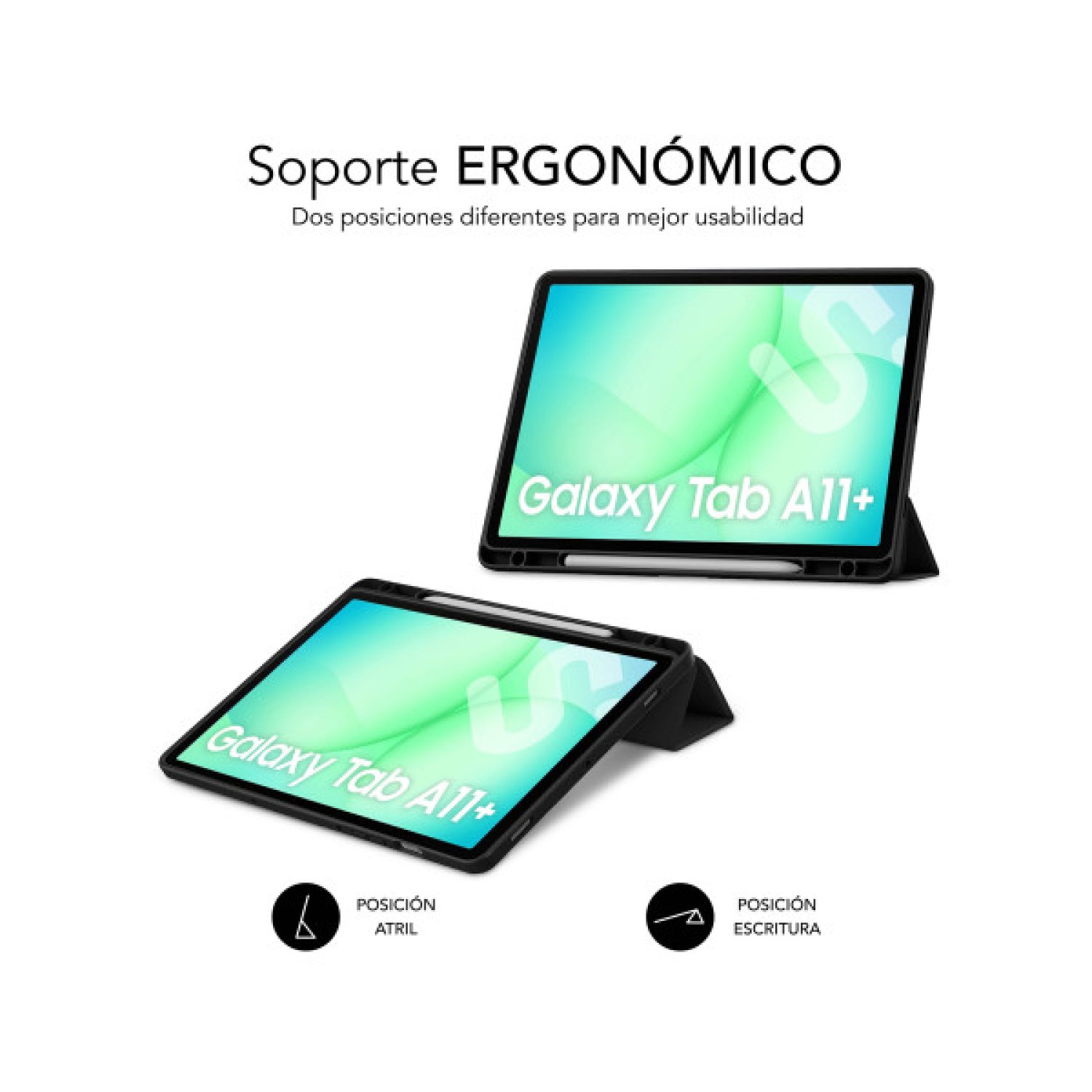 Subblim Clear Shock Case · Samsung Galaxy A11+ · Funda Protectora · Negra