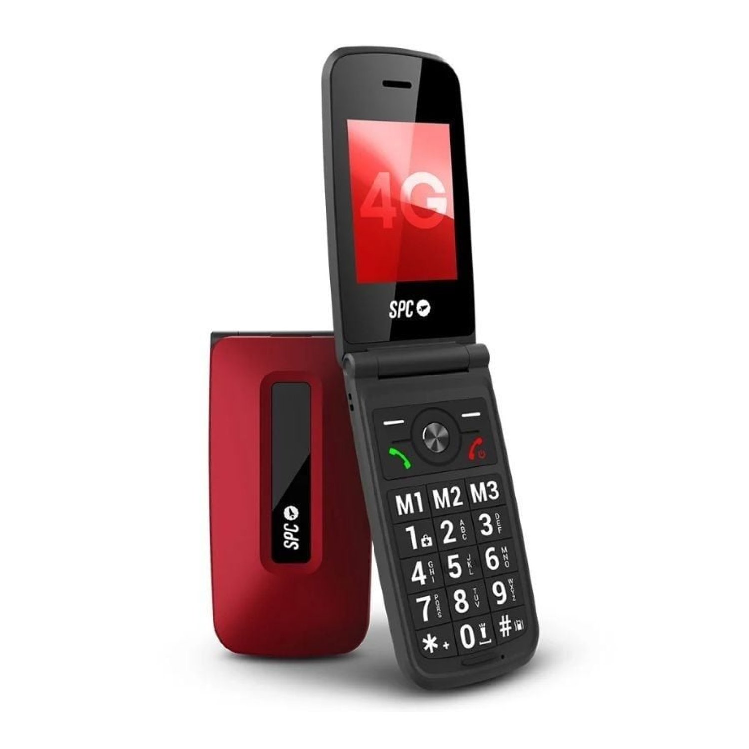 SPC Titan 2 · Móvil Personas Mayores · 4G · Rojo