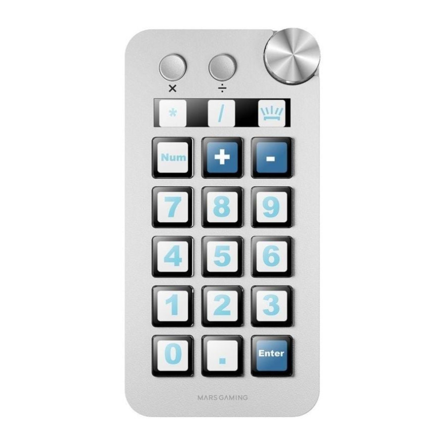 Mars Gaming MSD-NEO · Control Deck · 15 Teclas LCD · Rueda · Blanco