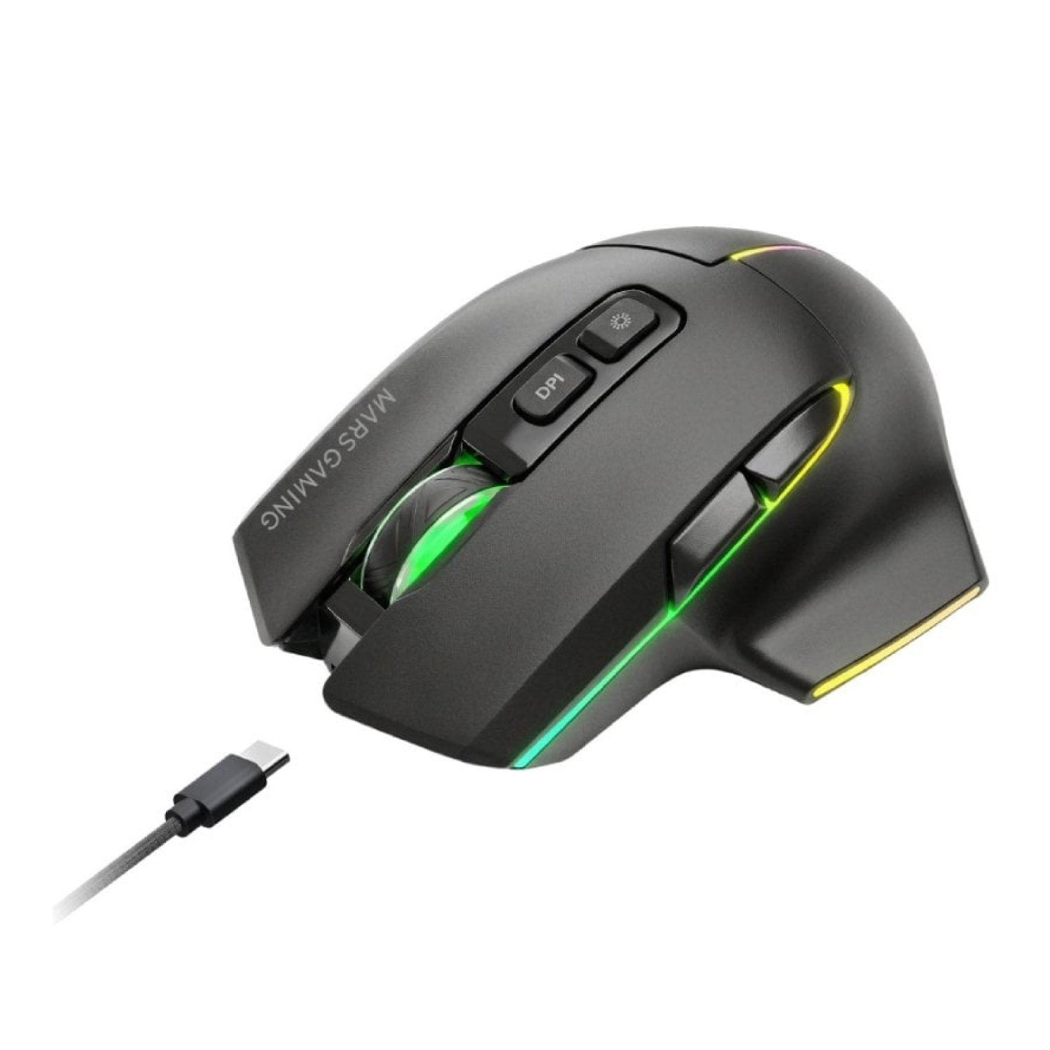 Mars Gaming MMW-Vector · Ratón Inalámbrico · 12000 DPI · Batería Recargable
