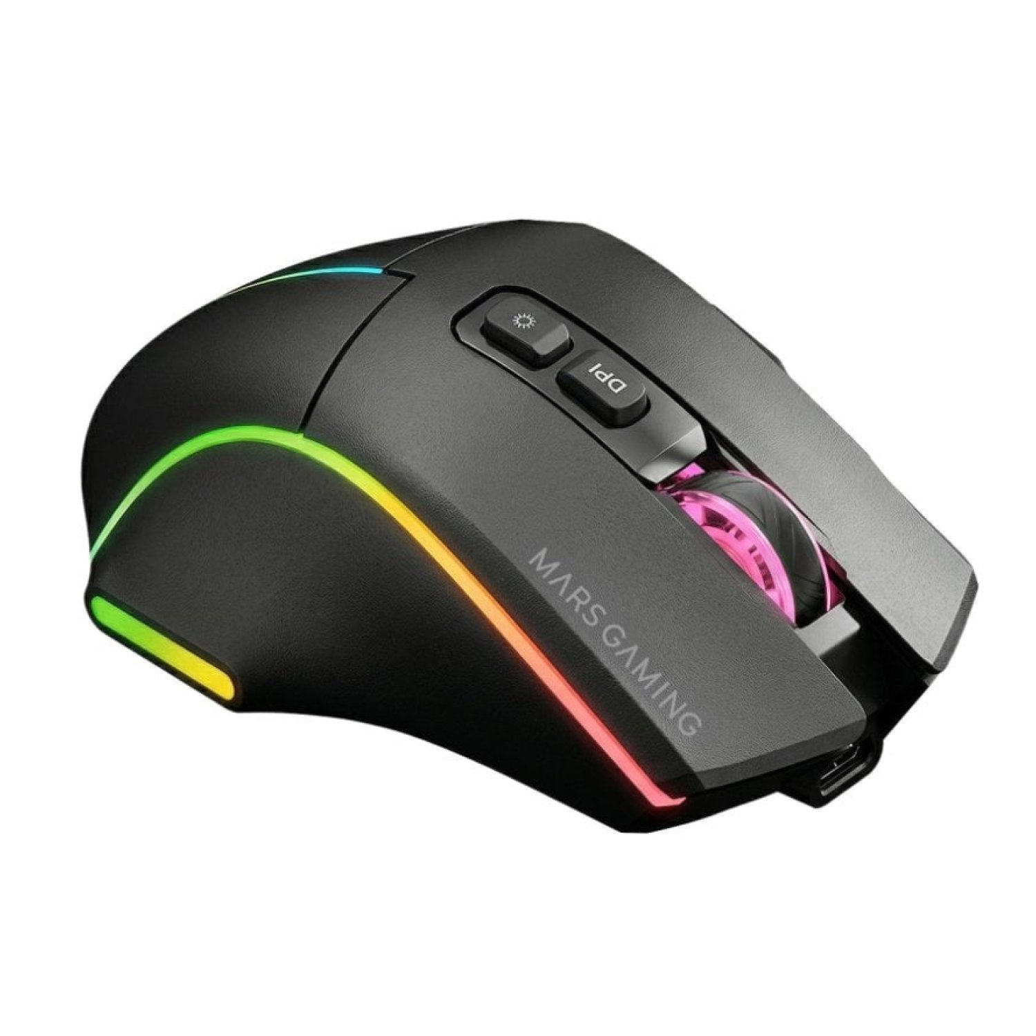 Mars Gaming MMW-Vector · Ratón Inalámbrico · 12000 DPI · Batería Recargable