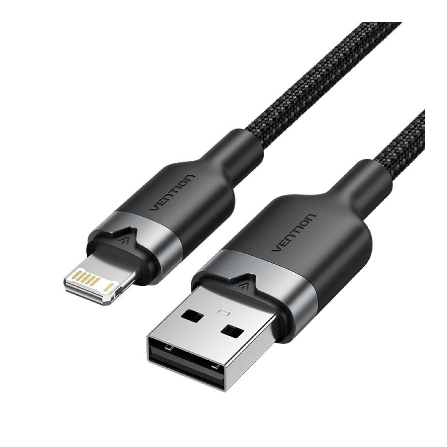 Cable USB Lightning Vention LANBF/ USB Macho - Lightning Macho/ 480Mbps/ 1m/ Negro