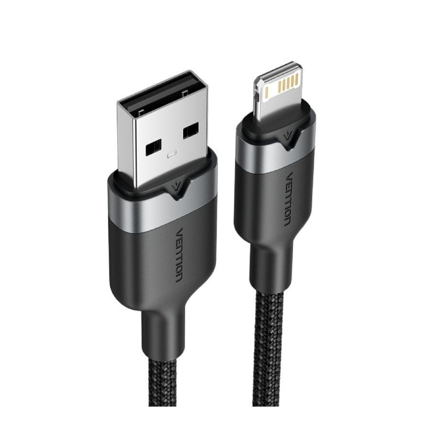 Cable USB Lightning Vention LANBF/ USB Macho - Lightning Macho/ 480Mbps/ 1m/ Negro