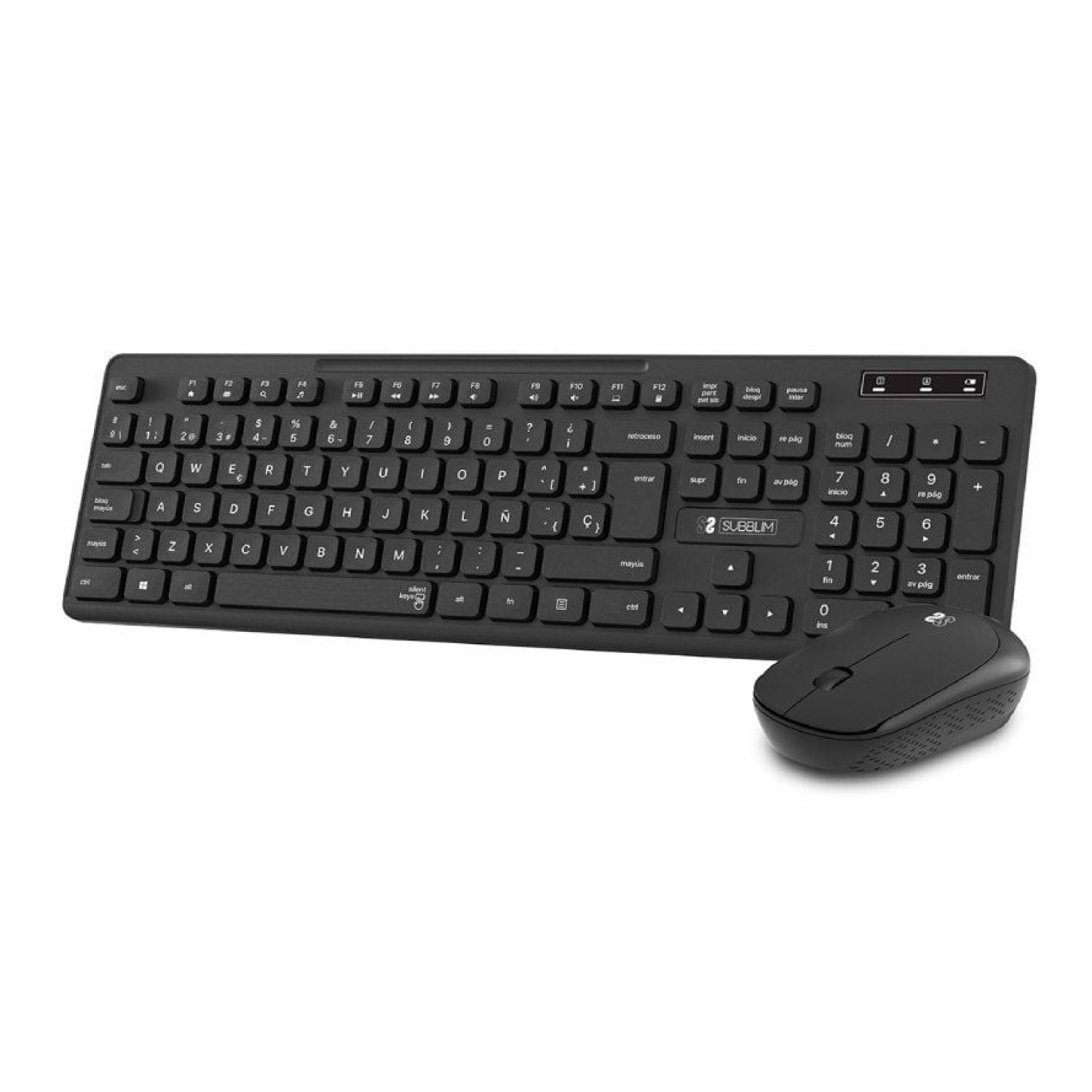 Subblim Combo Business Slim · Teclado y Ratón Inalámbricos · Diseño Compacto