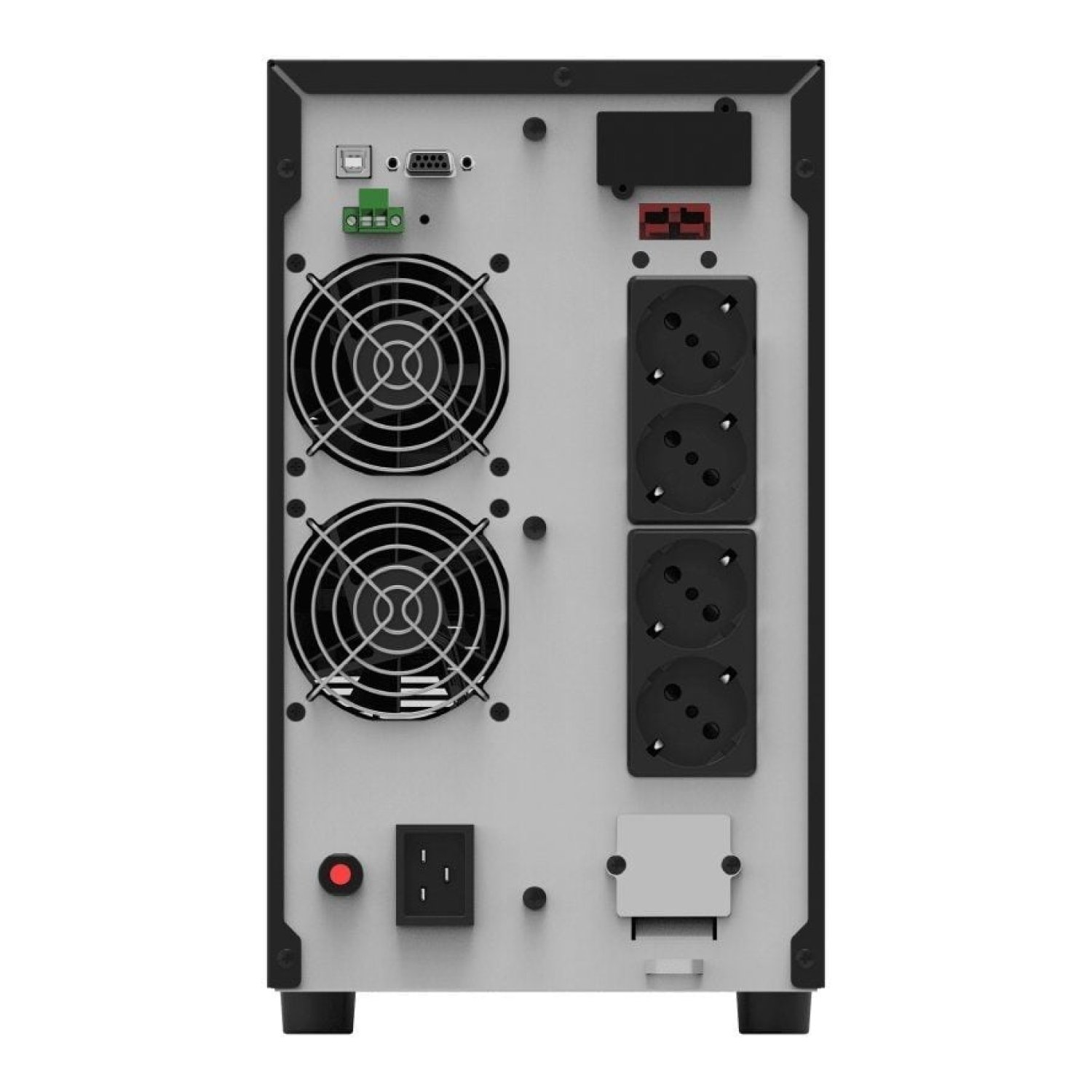 Phasak SAI Online 3000VA · 3000W · LCD · 4 Salidas · Torre