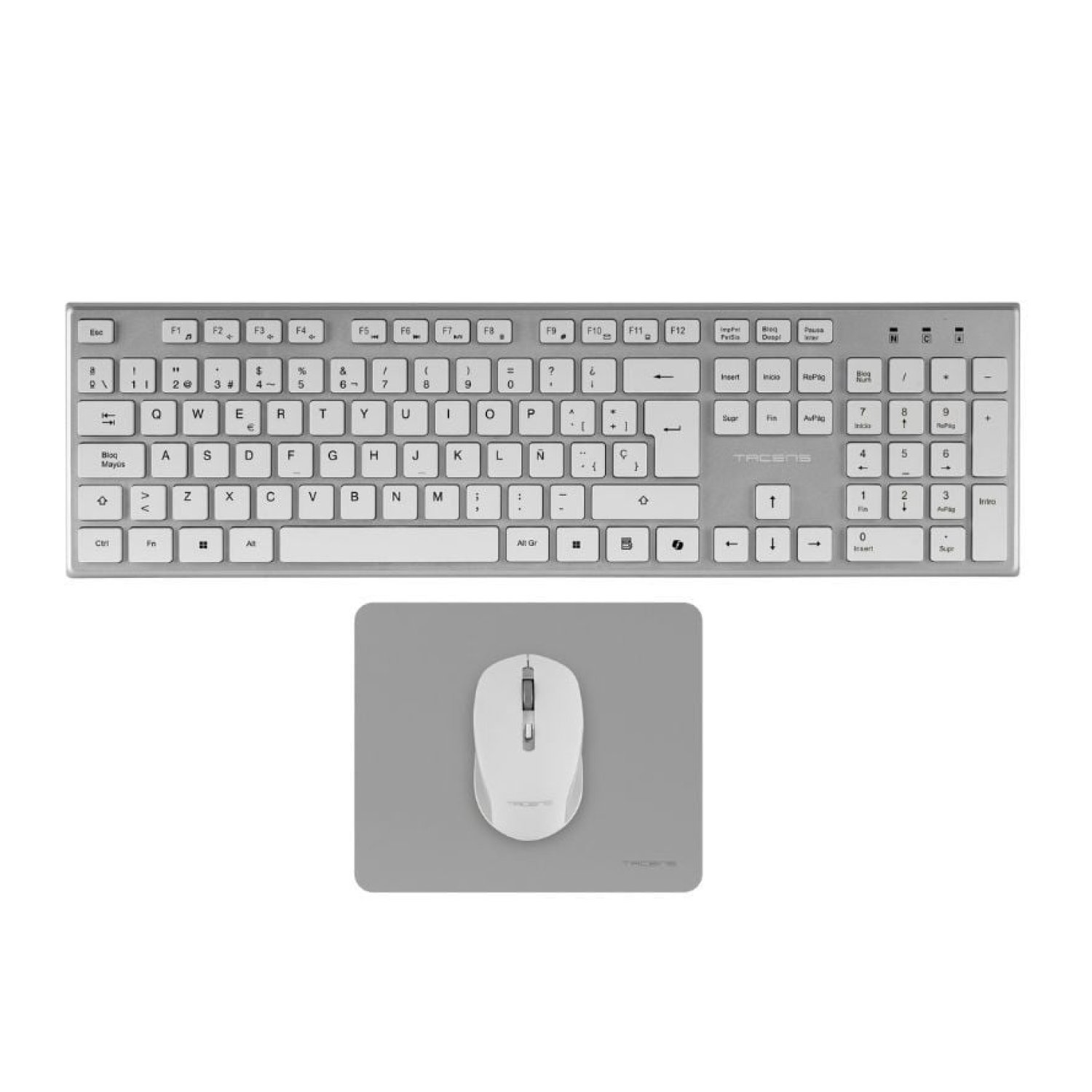 Tacens Zenith · Pack Gaming Completo · Teclado + Ratón + Alfombrilla Inalámbricos