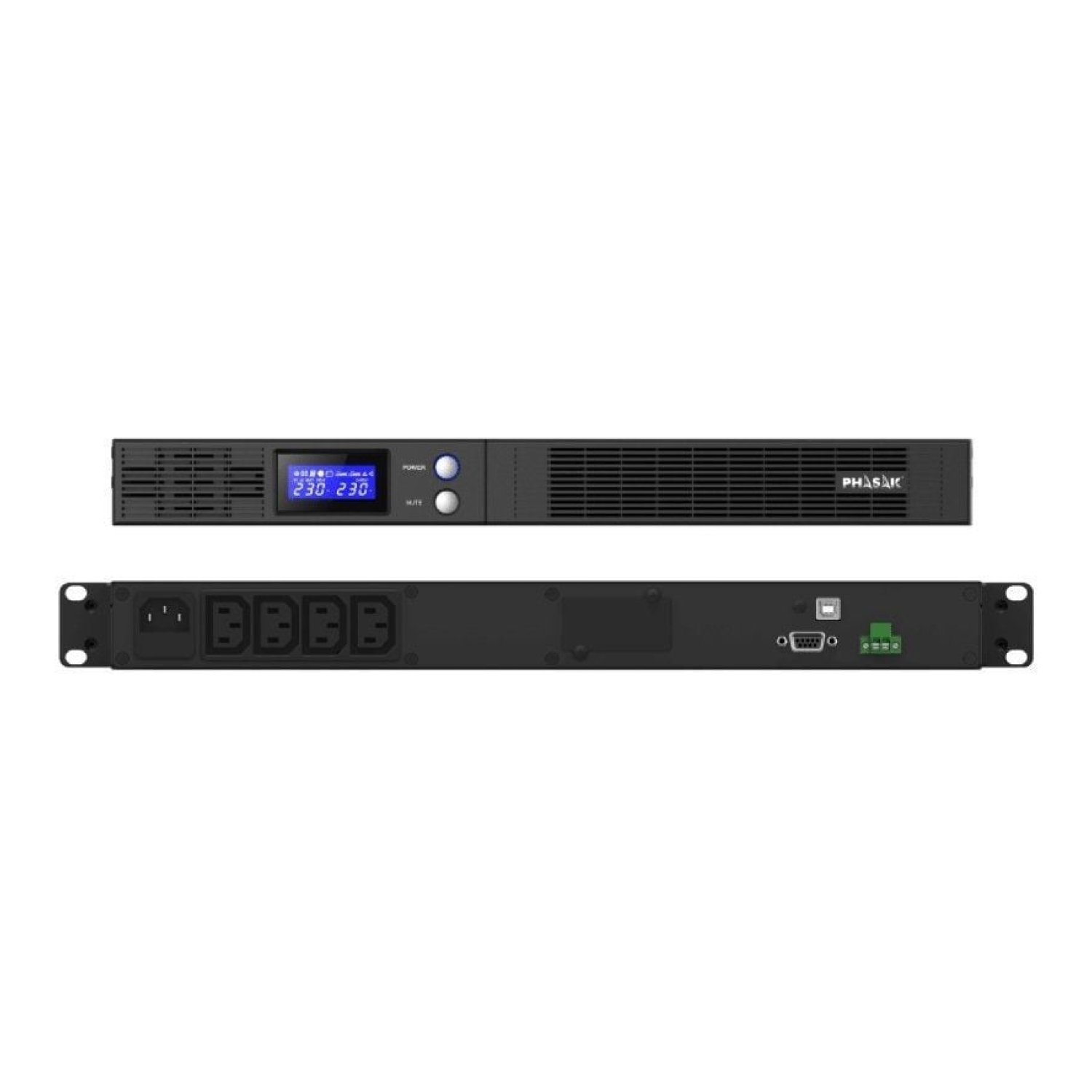 Phasak Protekt Slim · SAI Rack · 1500VA-900W · 4 Salidas