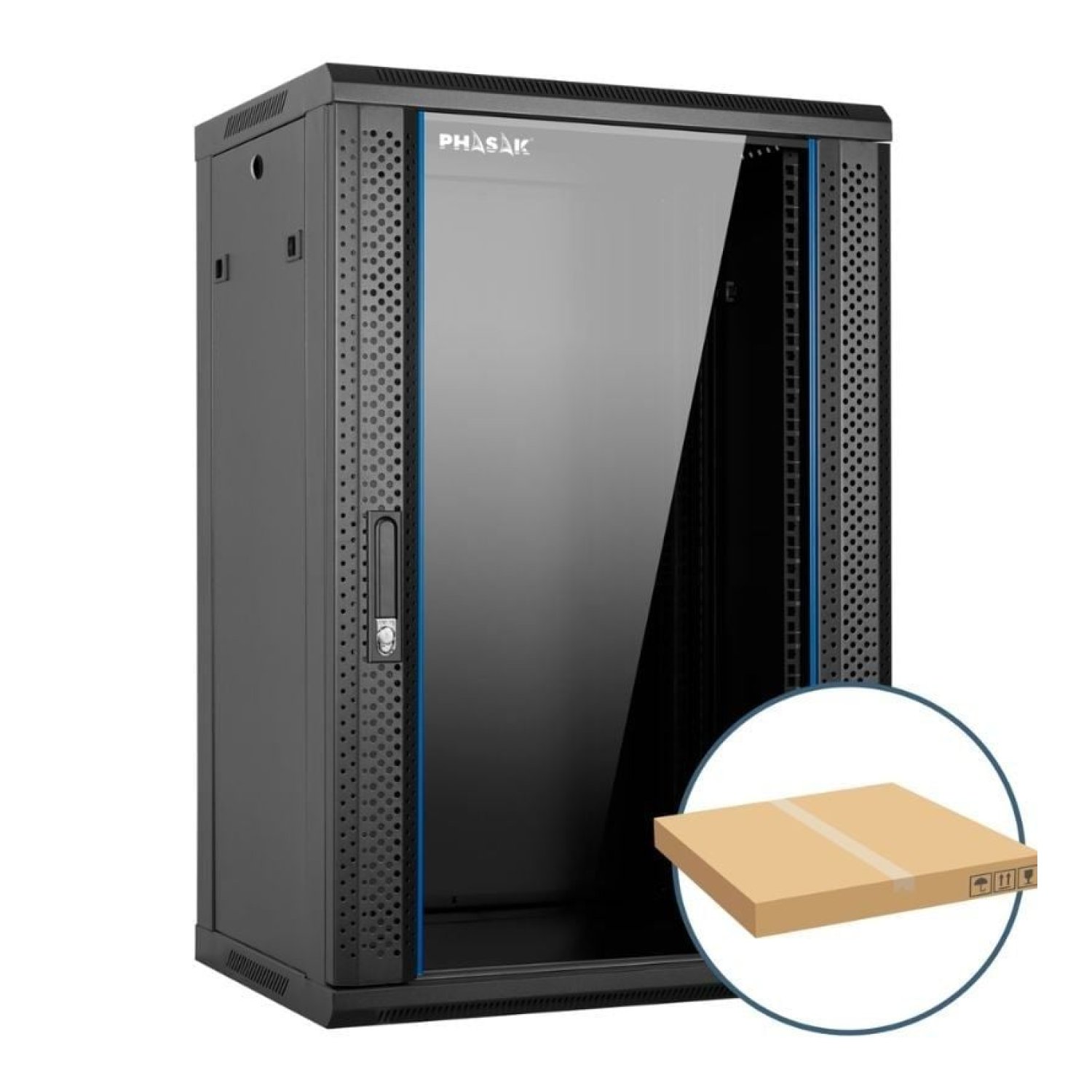 Phasak PHO 2220D · Armario Rack Mural · 19" · 20U · Desmontado