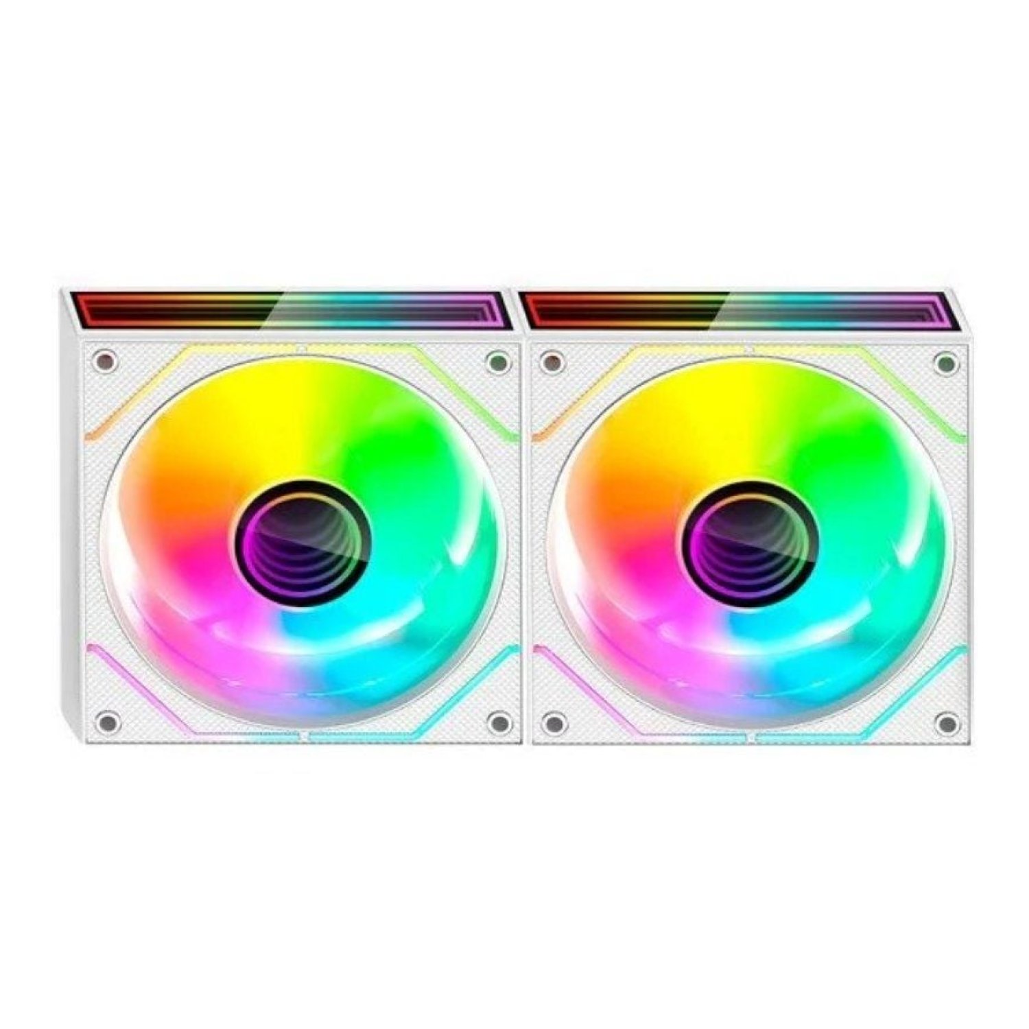 Mars Gaming MF-3DPROX2 · Pack 2 Ventiladores 12cm · ARGB · Blancos