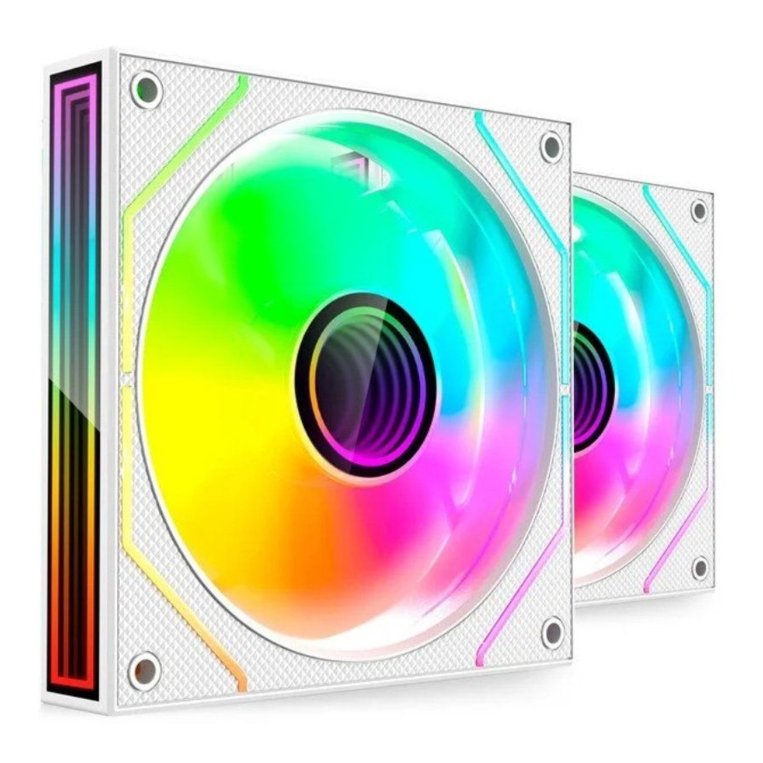 Mars Gaming MF-3DPROX2 · Pack 2 Ventiladores 12cm · ARGB · Blancos