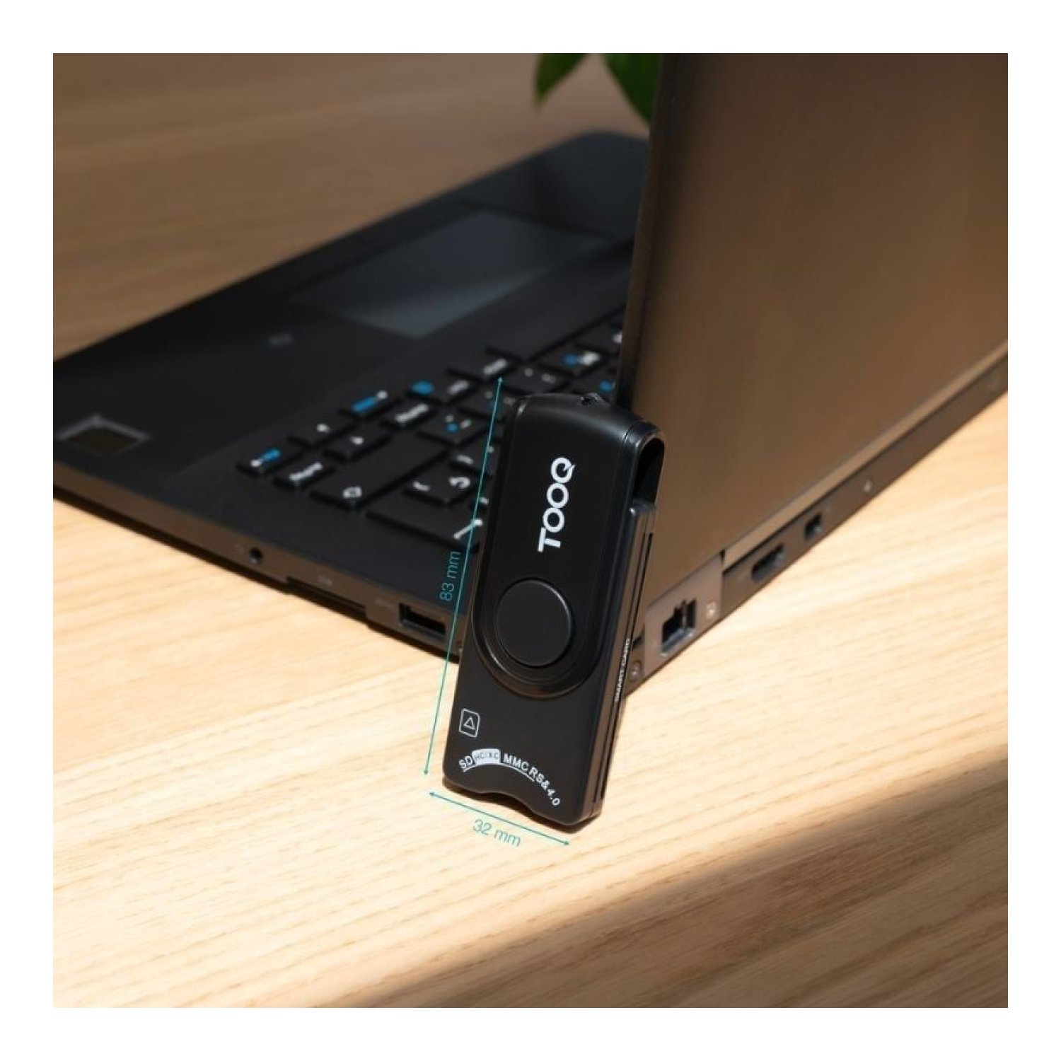 TooQ TQR-3012B · Lector DNI y Tarjetas Inteligentes · USB 2.0 · Negro
