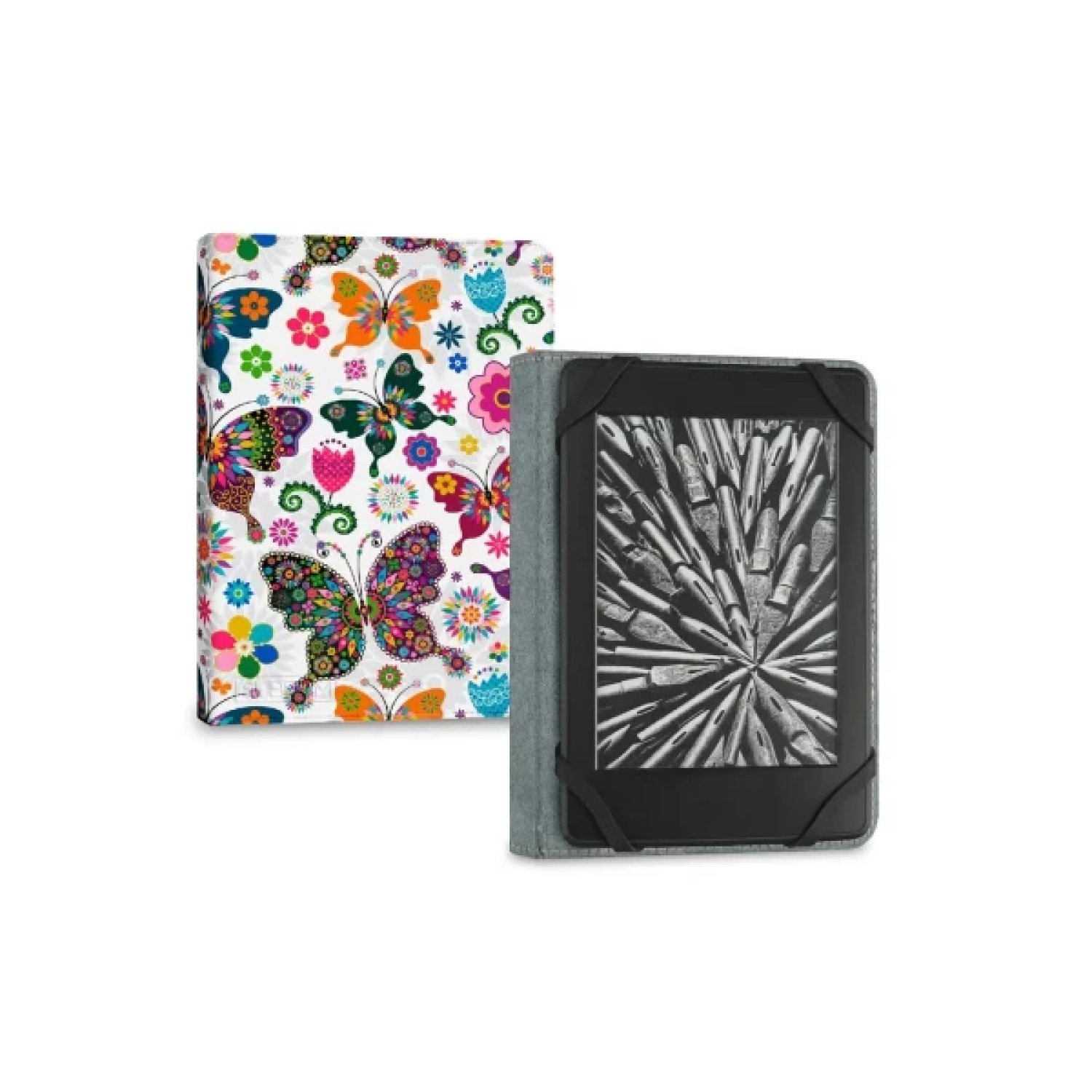 Subblim Clever Ebook Case · Funda E-Reader 6" · Diseño Mariposas