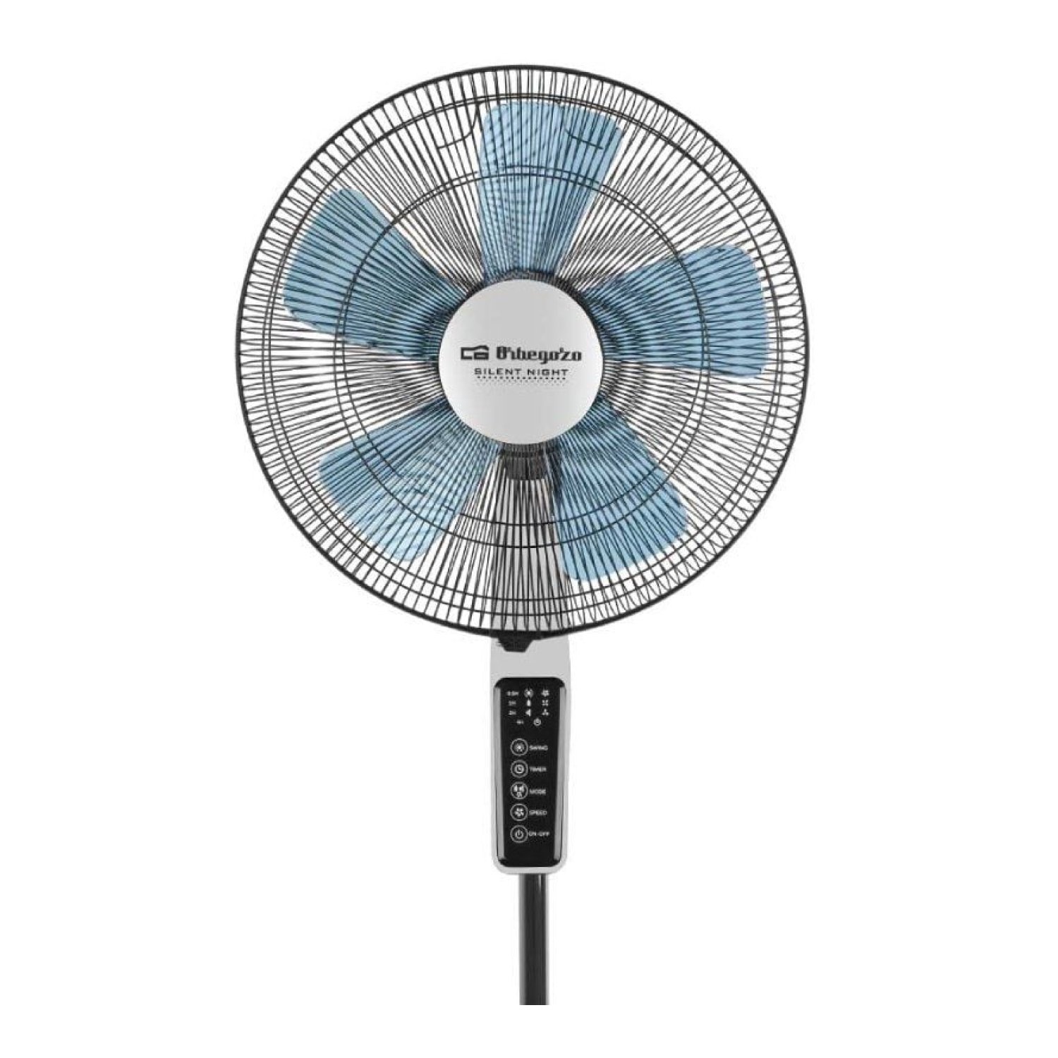 Orbegozo Silent Night SF 0642 · Ventilador de Pie 40cm · 60W · 3 Velocidades · 5 Aspas