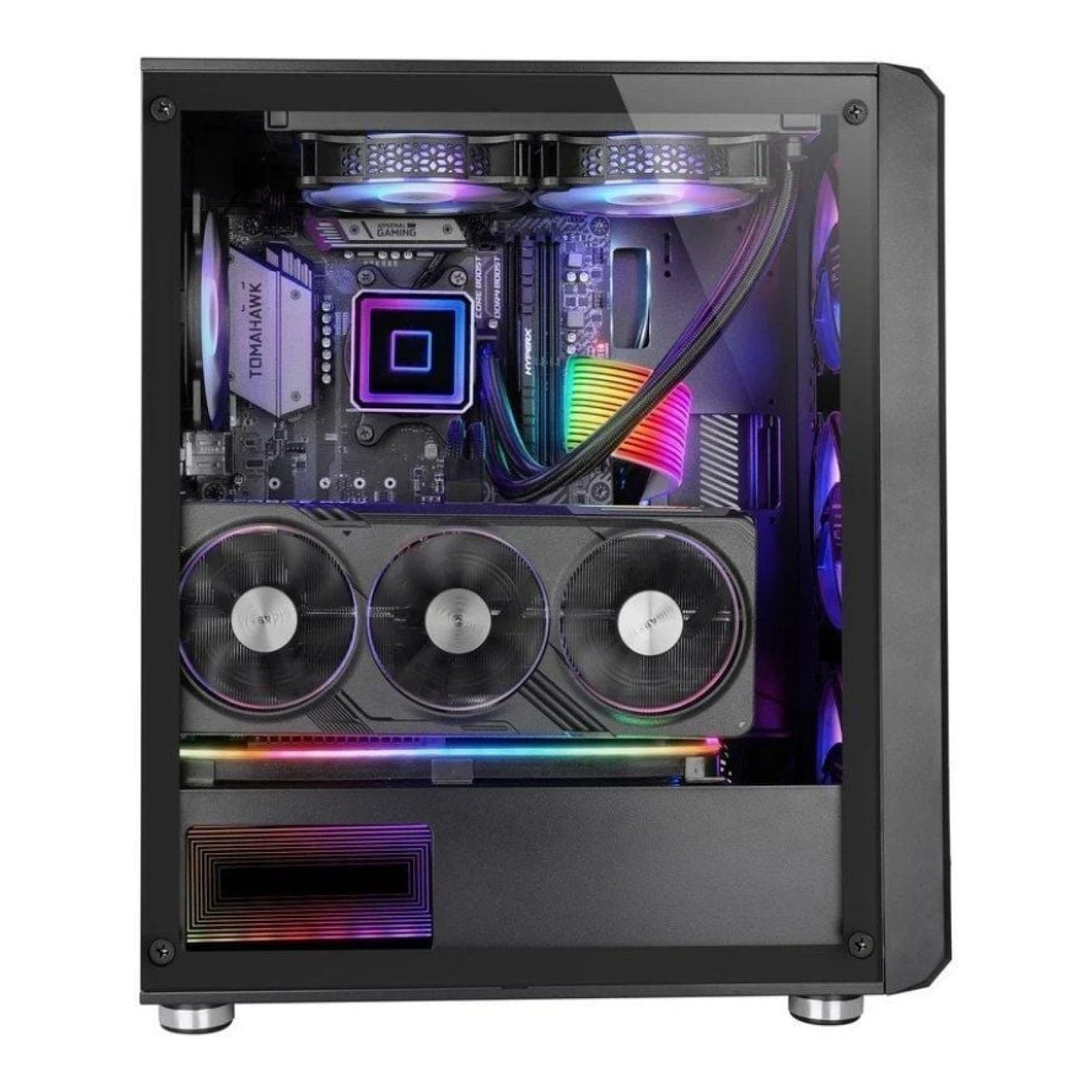 Mars Gaming MC-VAULT · Caja Semitorre Gaming · Panel Cristal Templado · ATX