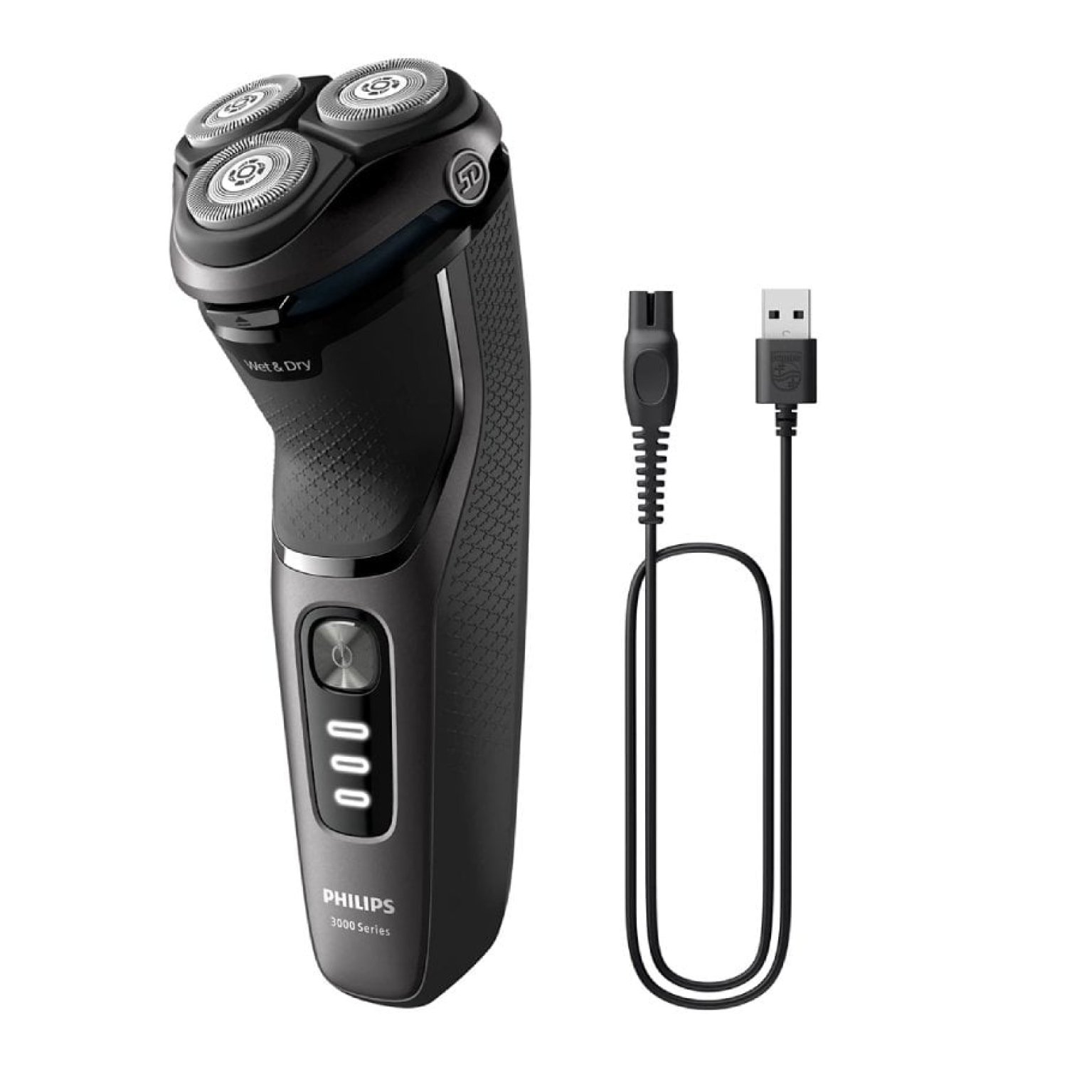 Philips Shaver Series 3000 S3343/13 · Afeitadora Eléctrica · Batería · 4 Accesorios