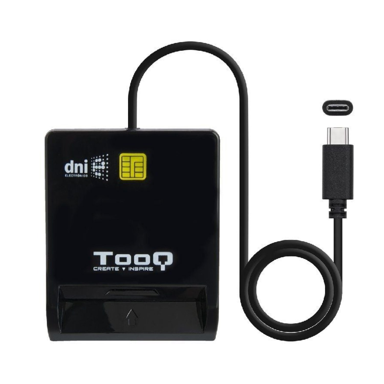 TooQ TQR-211B · Lector de DNI · USB Tipo-C · Negro