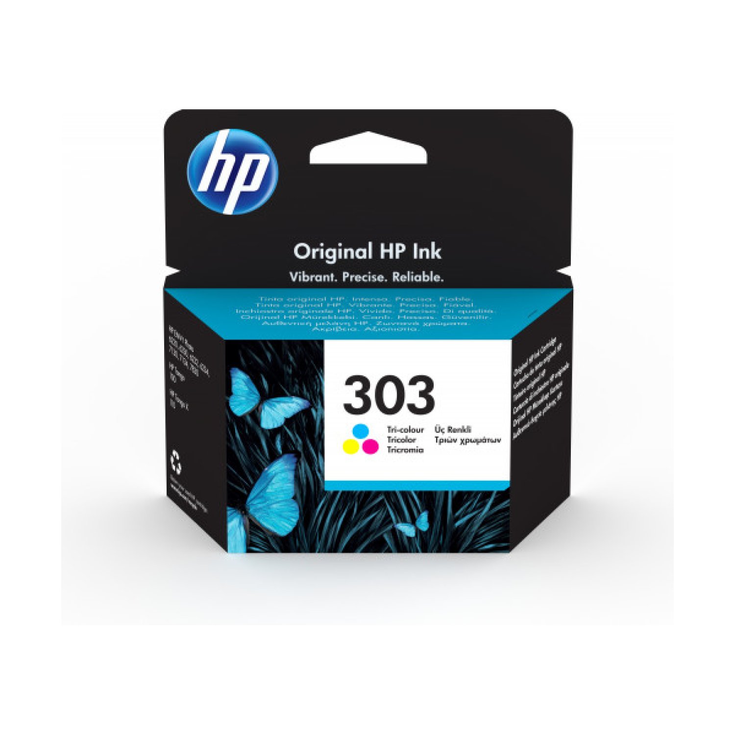 HP Cartucho Tinta Original 303 · Tricolor