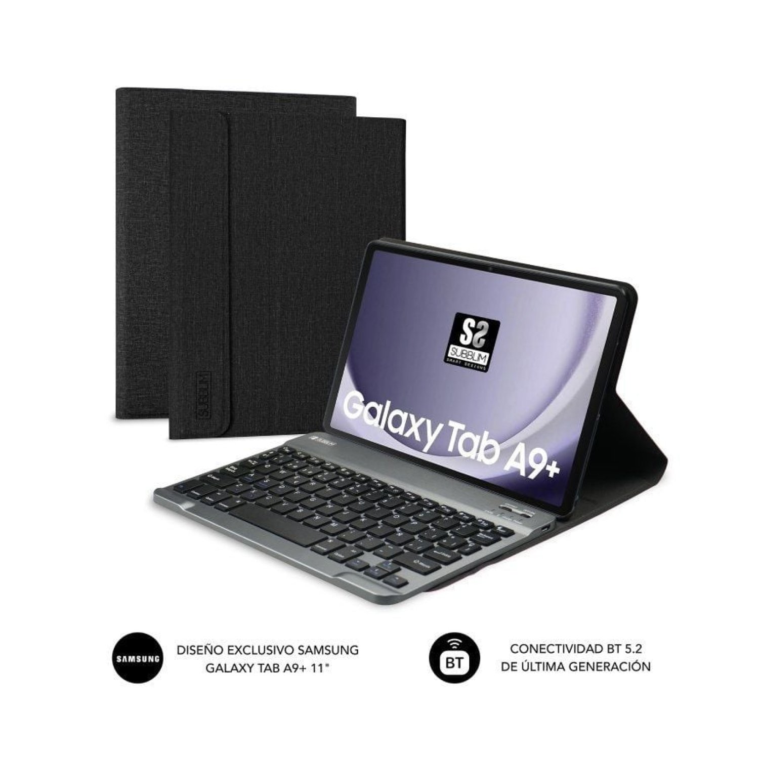 Subblim KeyTab Pro BT · Funda con Teclado · Samsung Galaxy A9+ · Negra