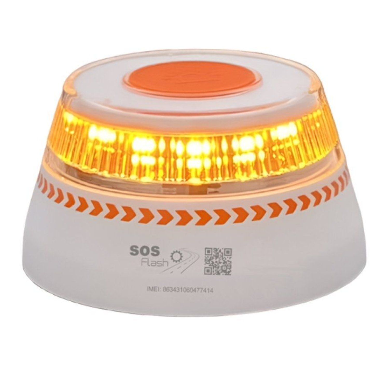 SOS Flash V16 Connected · Luz Baliza Emergencia Coche · IoT Geolocalizable · Base Imantada · Homologada