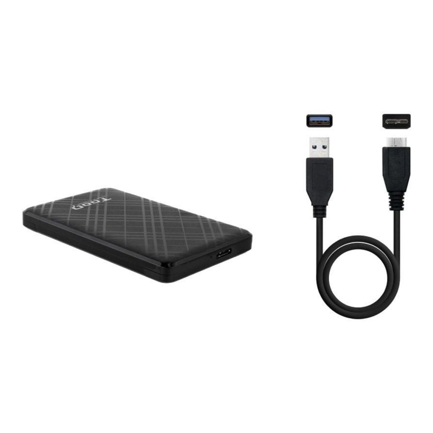 TooQ Caja Externa · 2,5" · USB 3.1 · Sin tornillos