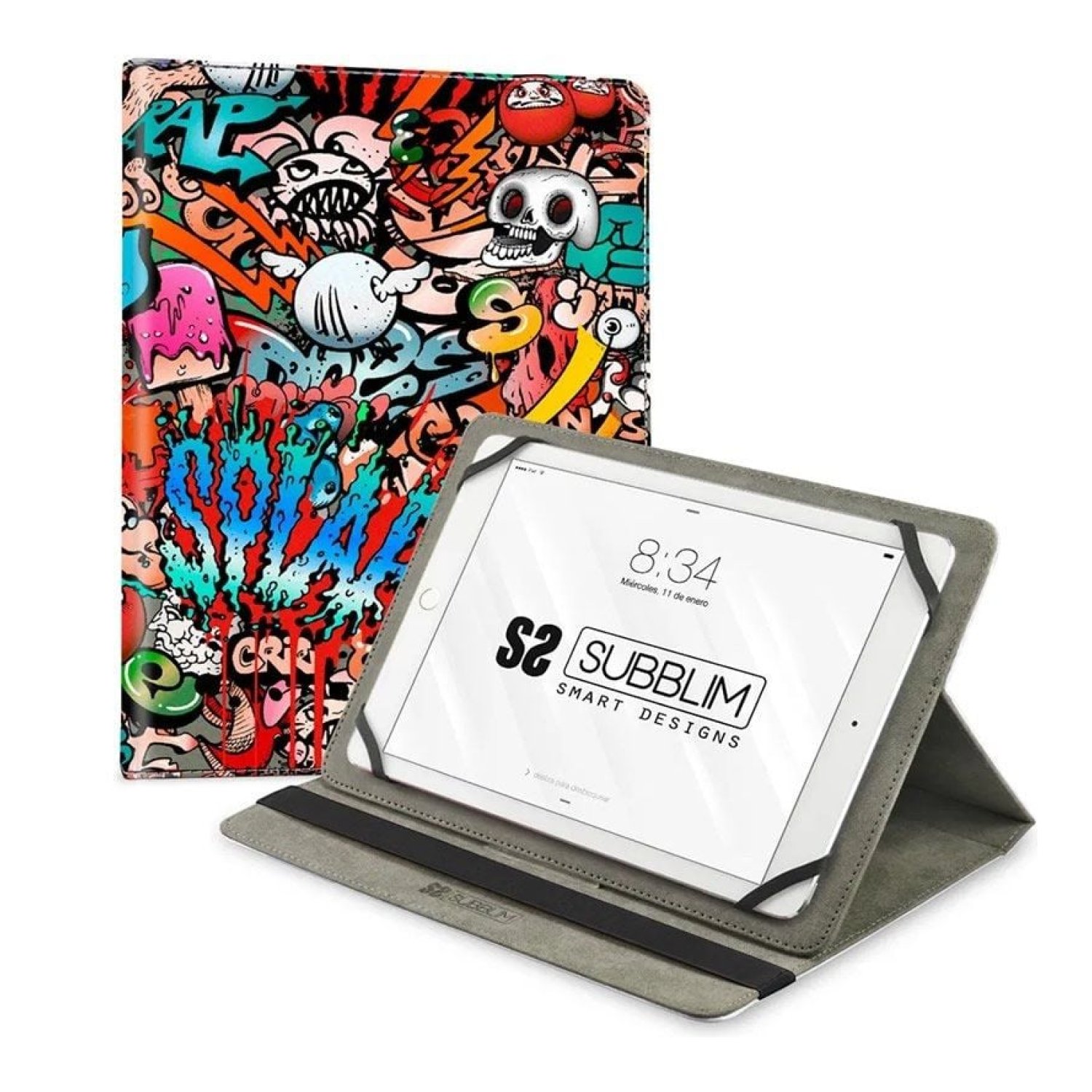 Subblim Trendy Graffiti · Funda Tablet · 9,6"-11" · Protección Universal