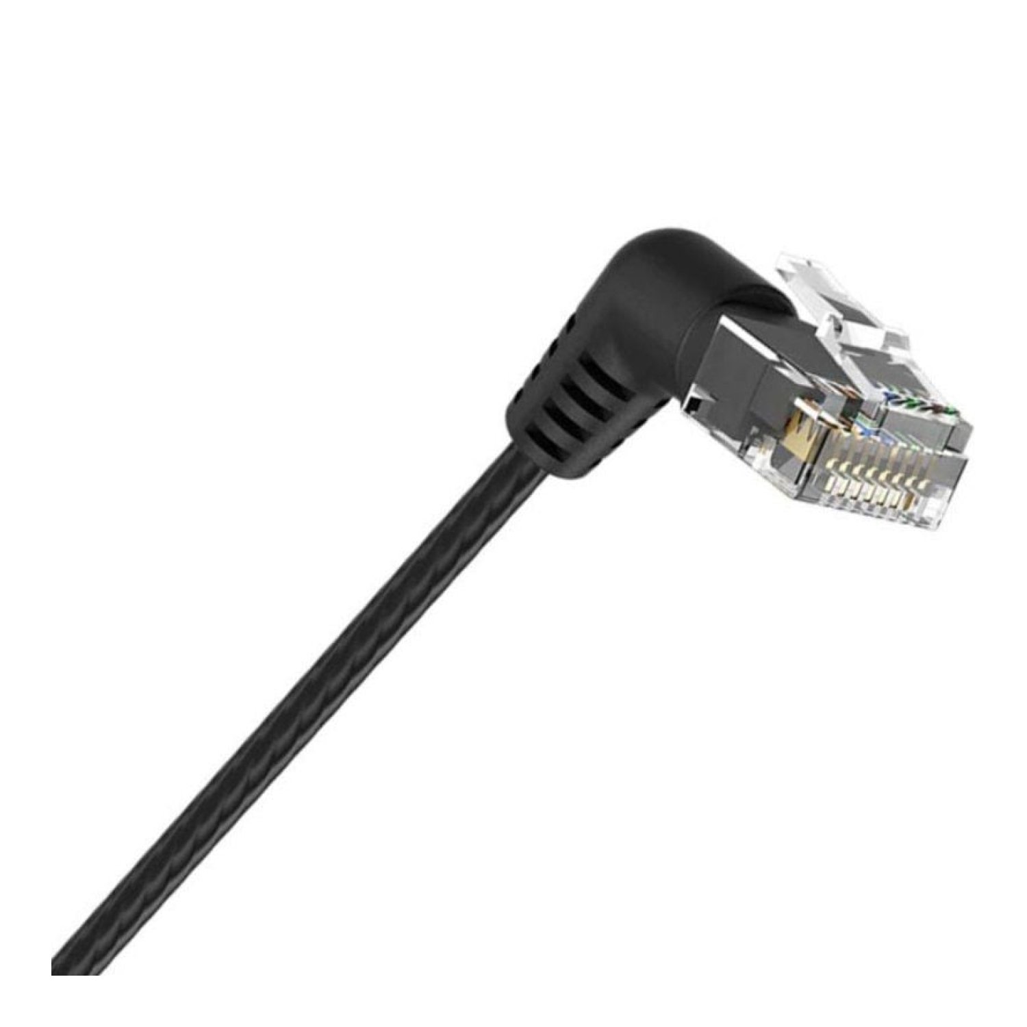 Vention · Cable RJ45 UTP Cat.6A · 1,5m · Cabeza Rotatoria 360º · Negro