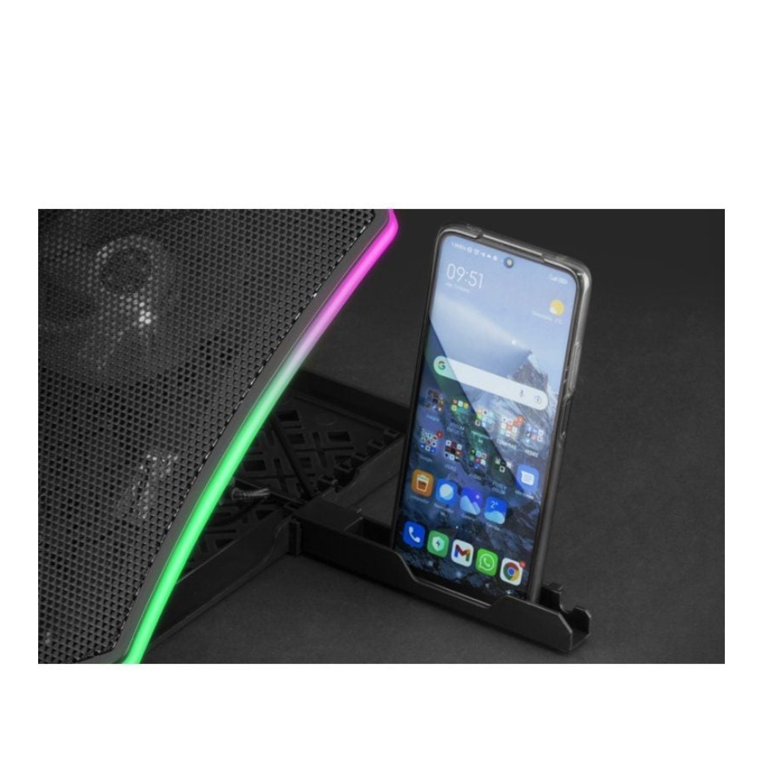 Mars Gaming MNBC6 · Base Refrigerante · Hasta 19" · LED RGB · Portátiles
