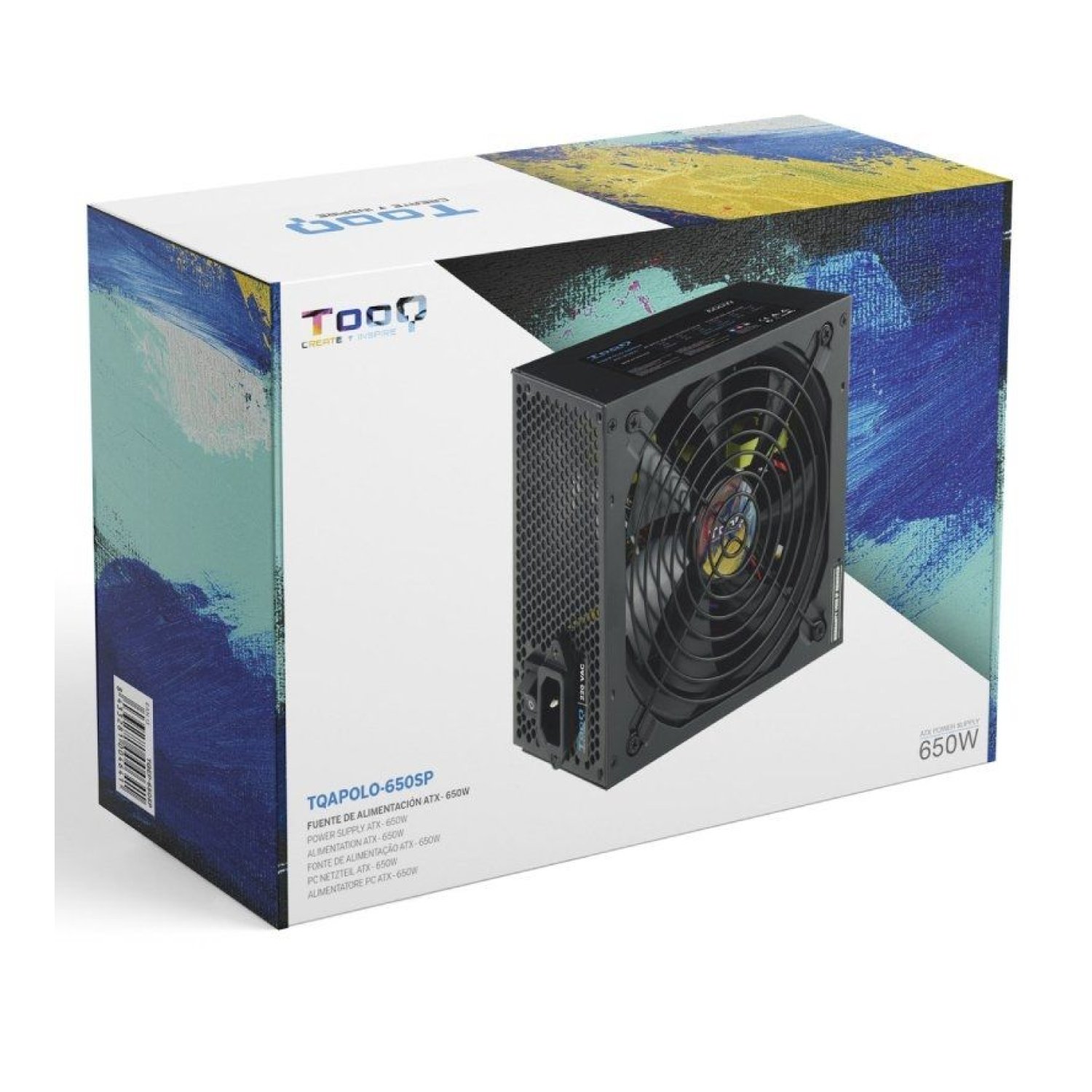 TooQ Apollo · Fuente 650W · Ventilador 14cm