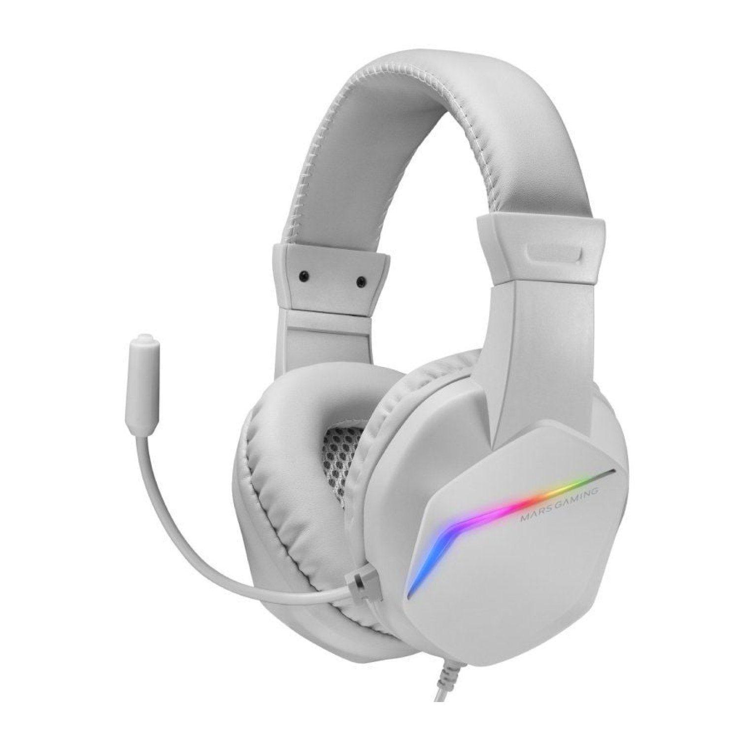 Mars Gaming MCP-RGB3W · Pack Gaming Completo · Teclado + Ratón Óptico + Alfombrilla XXL + Auriculares RGB