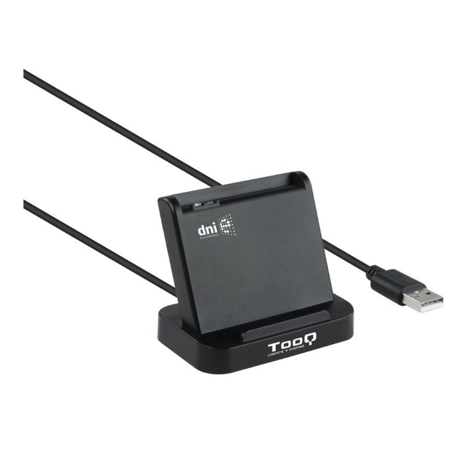 TooQ TQR-220B · Lector DNI · USB 2.0 · Negro
