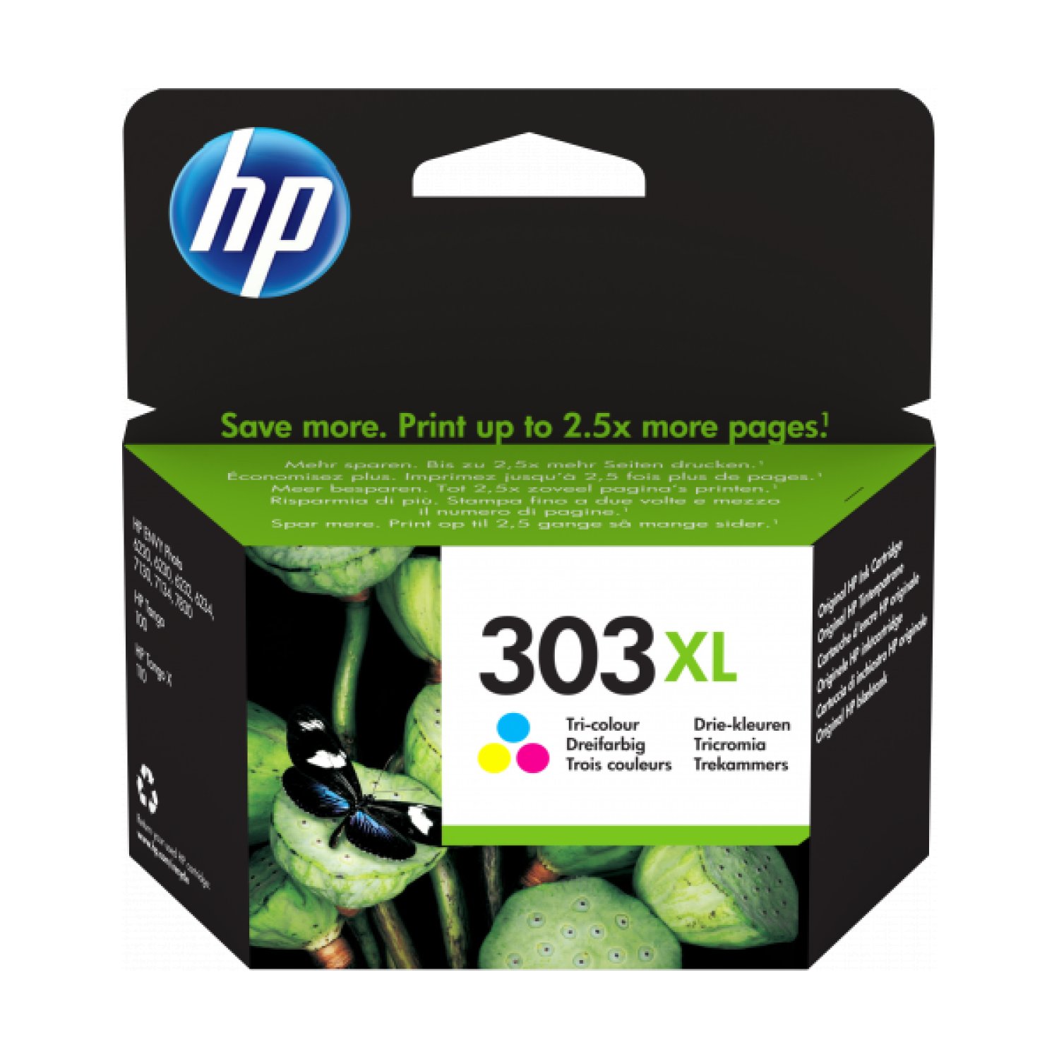 HP · Cartucho Tinta Nº303 XL · Alta Capacidad · Tricolor