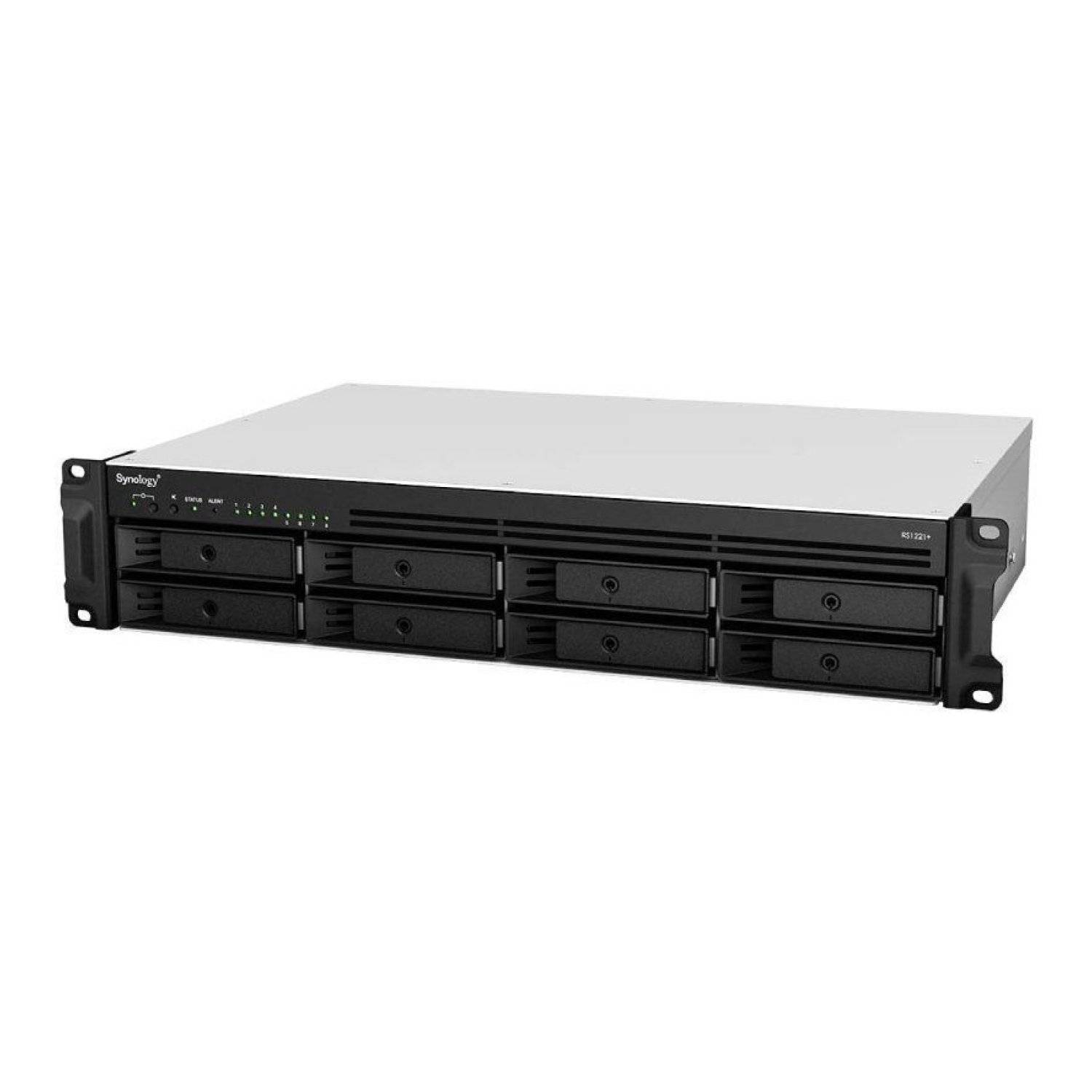 NAS Synology RackStation RS1221+ / 8 Bahías 3.5"-2.5"/ 4GB DDR4/ Formato Rack
