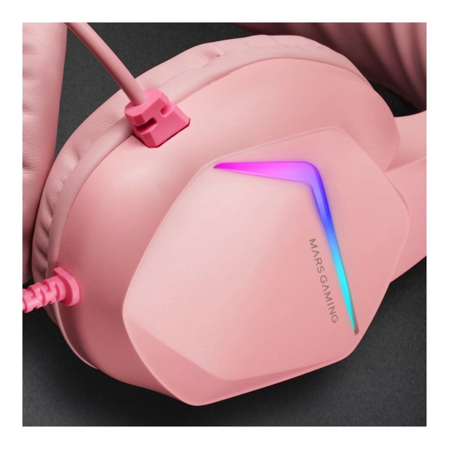 Mars Gaming MH122 · Auriculares Gaming · Jack 3.5 · Micrófono · Color Rosa