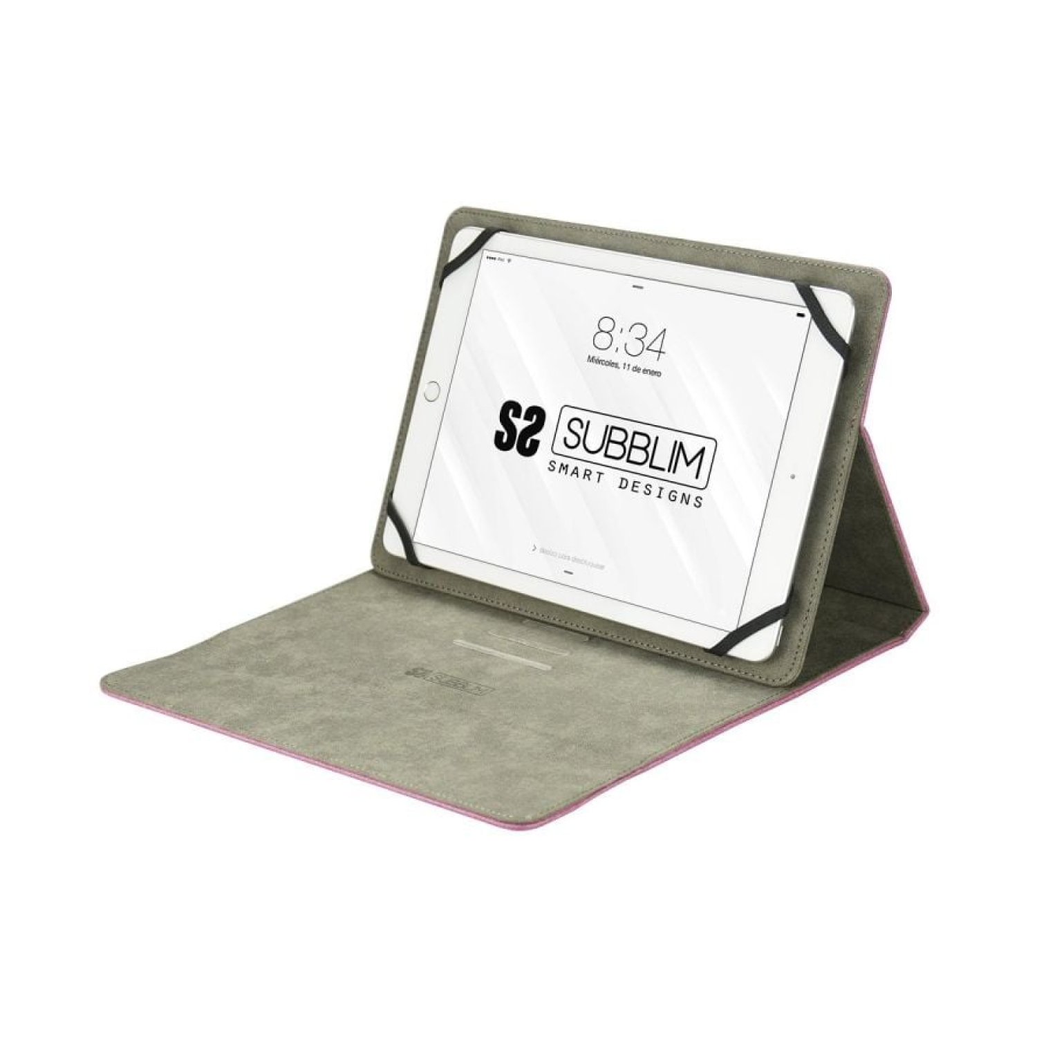 Subblim Clever Stand · Funda Tablet 9,6"-11" · Rosa