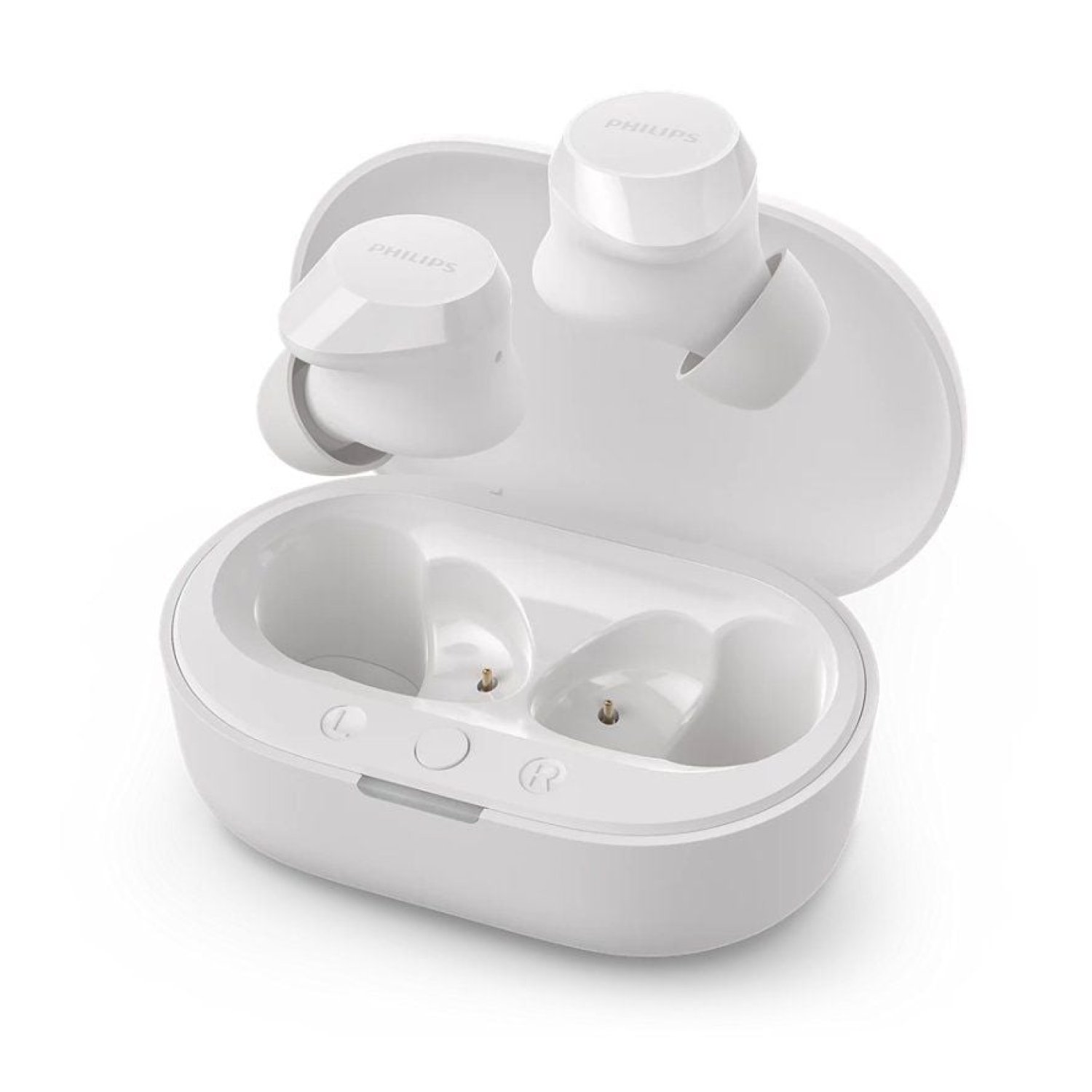 Philips TAT1209 · Auriculares Bluetooth · Estuche de Carga · 6h Autonomía · Blancos