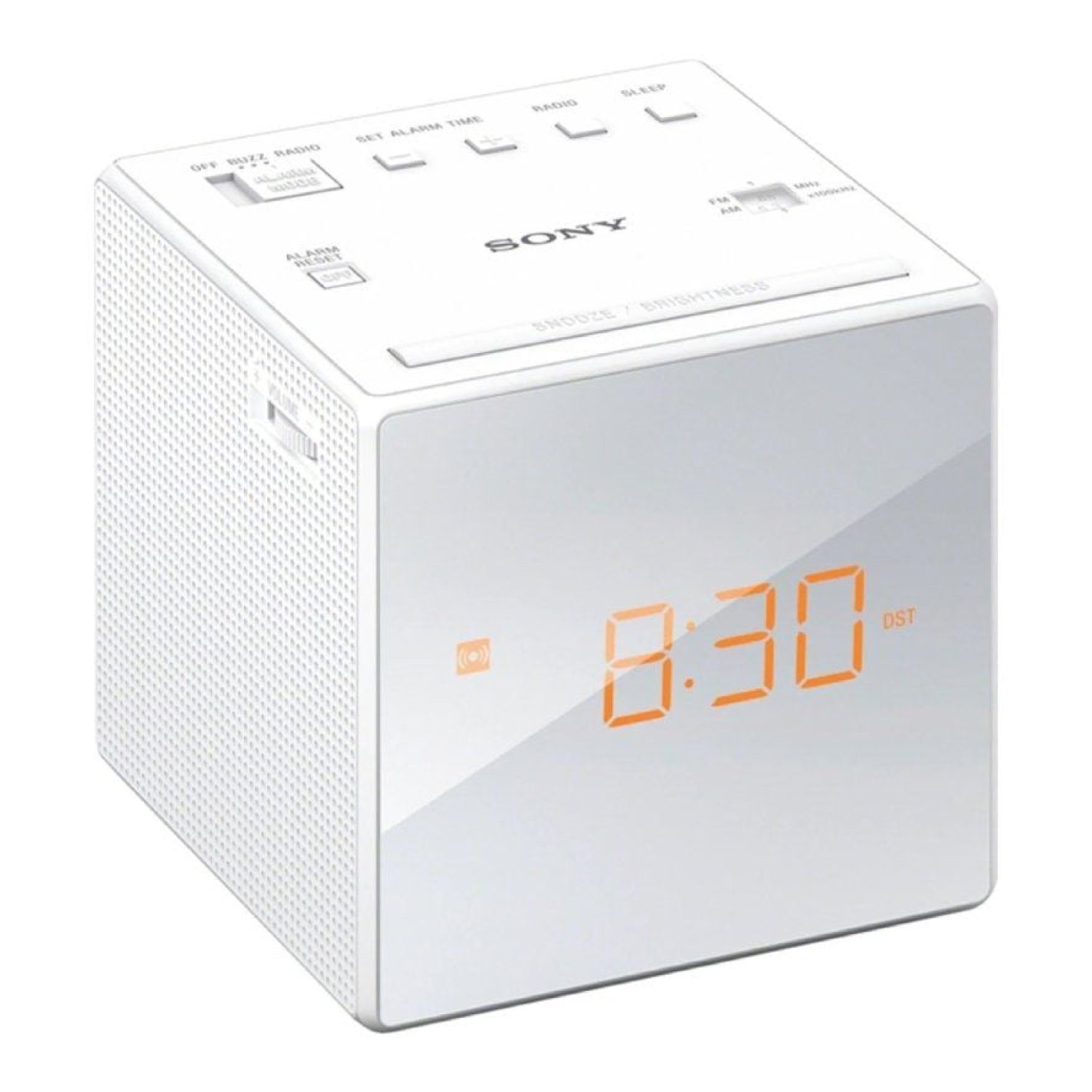 Sony ICF-C1W · Despertador Radio · FM · Blanco