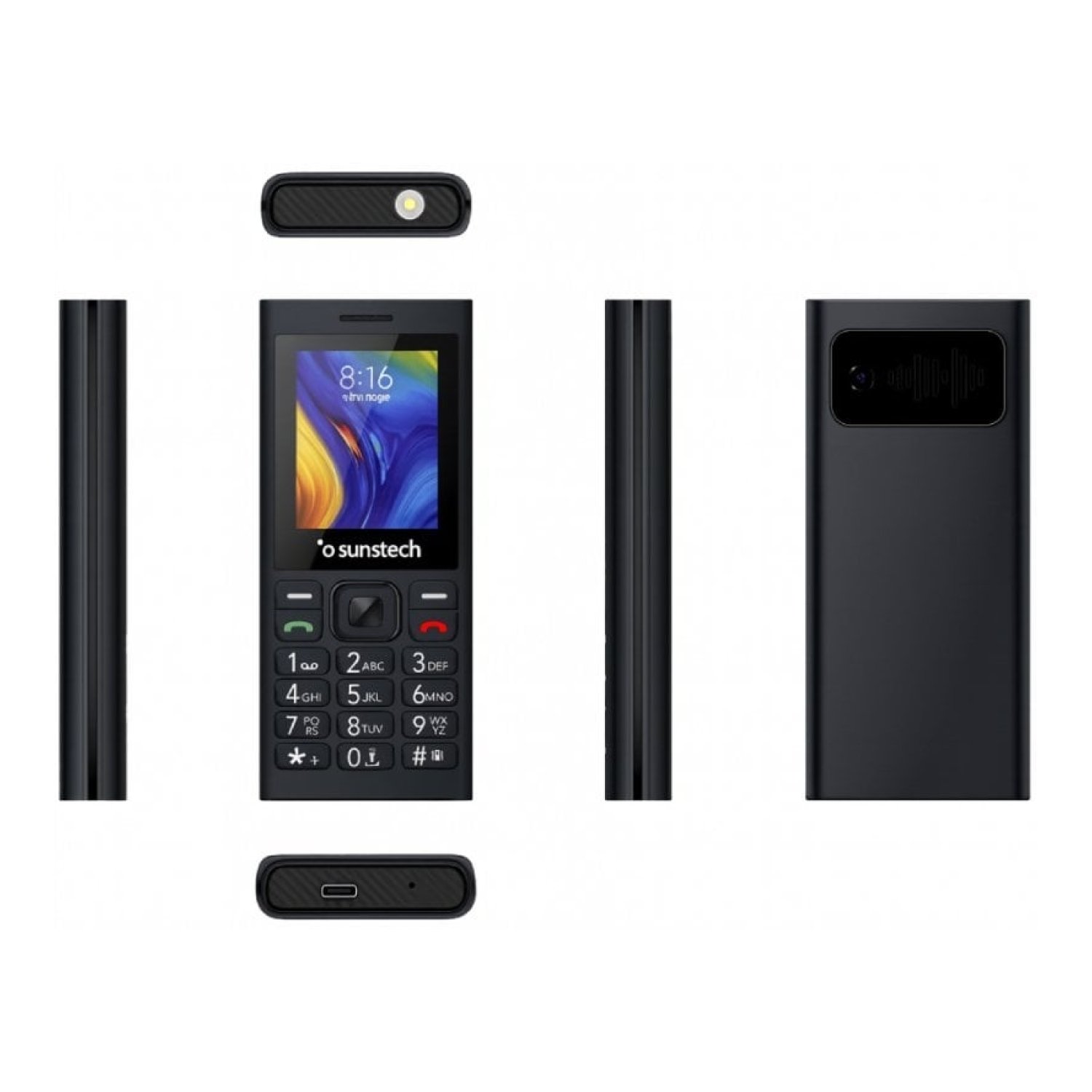 Sunstech CEL5 · Teléfono Móvil · Negro