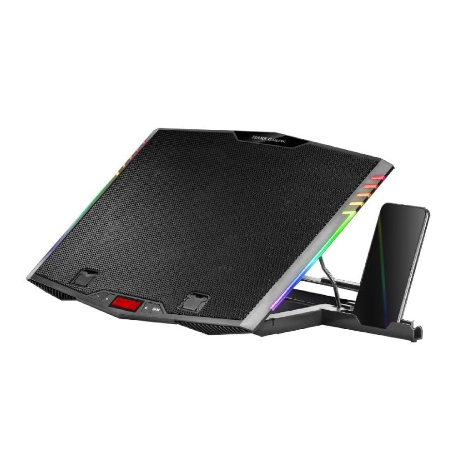 Mars Gaming MNBC5 · Base Refrigerante · Portátiles hasta 17,3" · Iluminación LED
