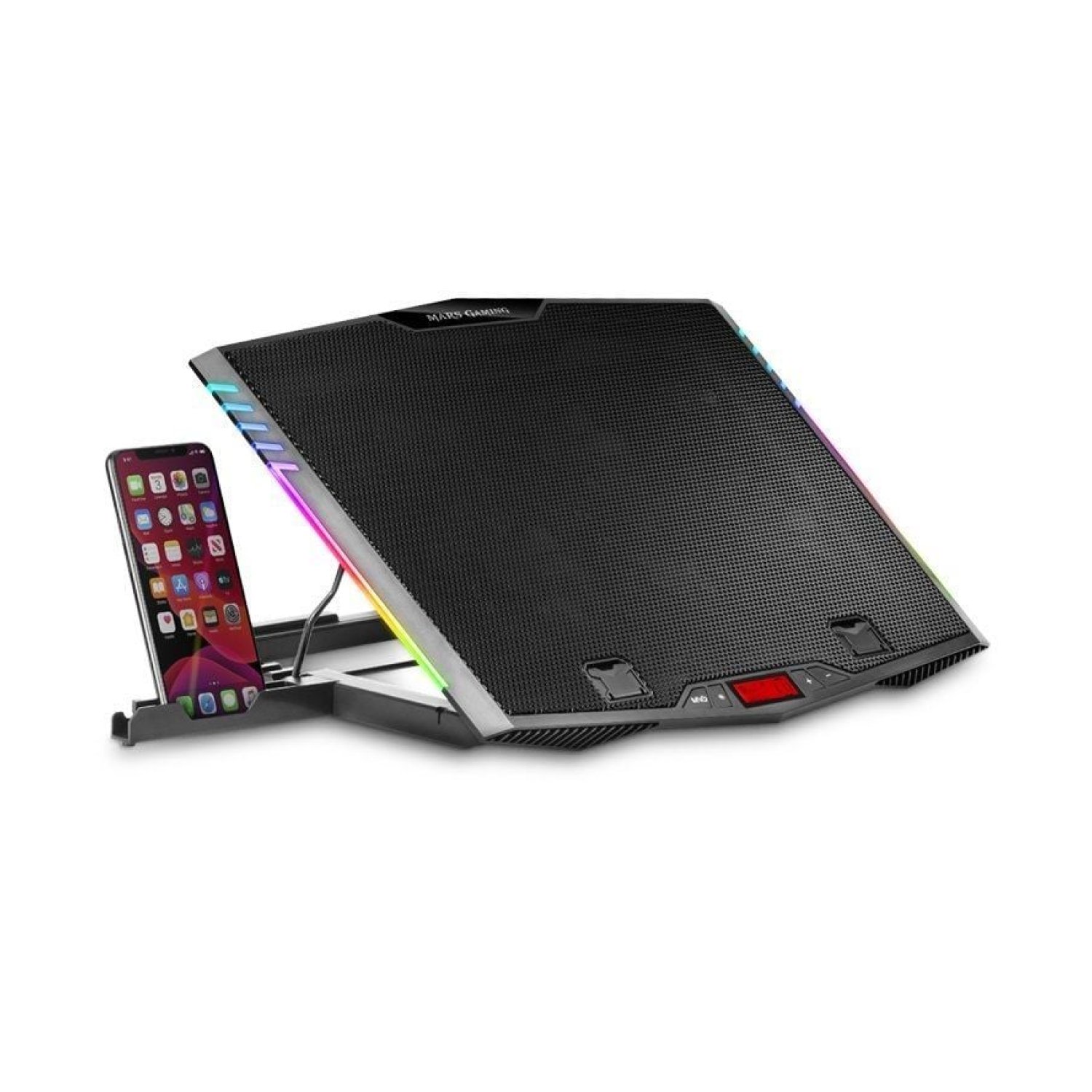 Mars Gaming MNBC5 · Base Refrigerante · Portátiles hasta 17,3" · Iluminación LED