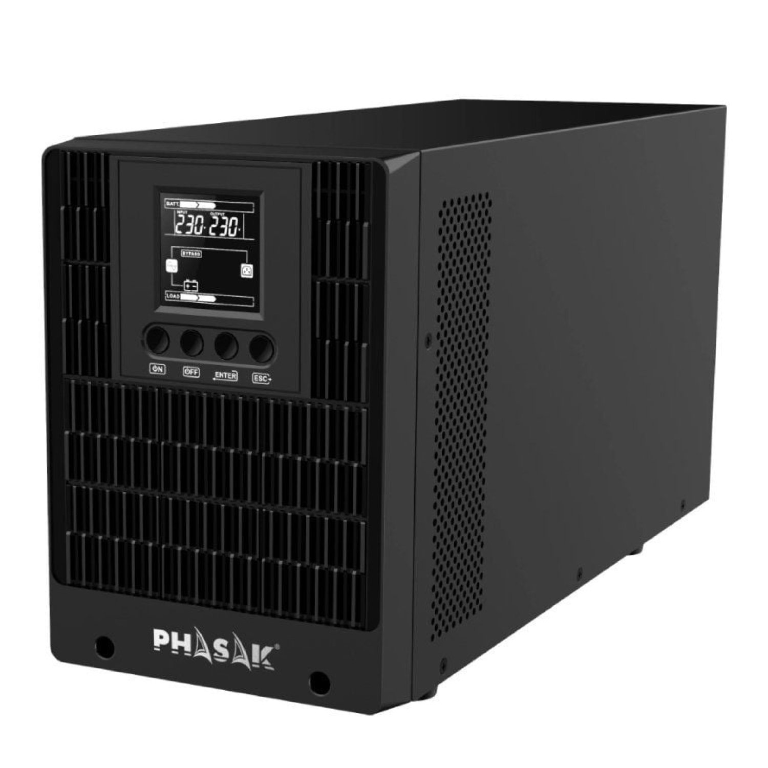 Phasak SAI Online 2000VA · 2000W · 4 Salidas · LCD · Formato Torre