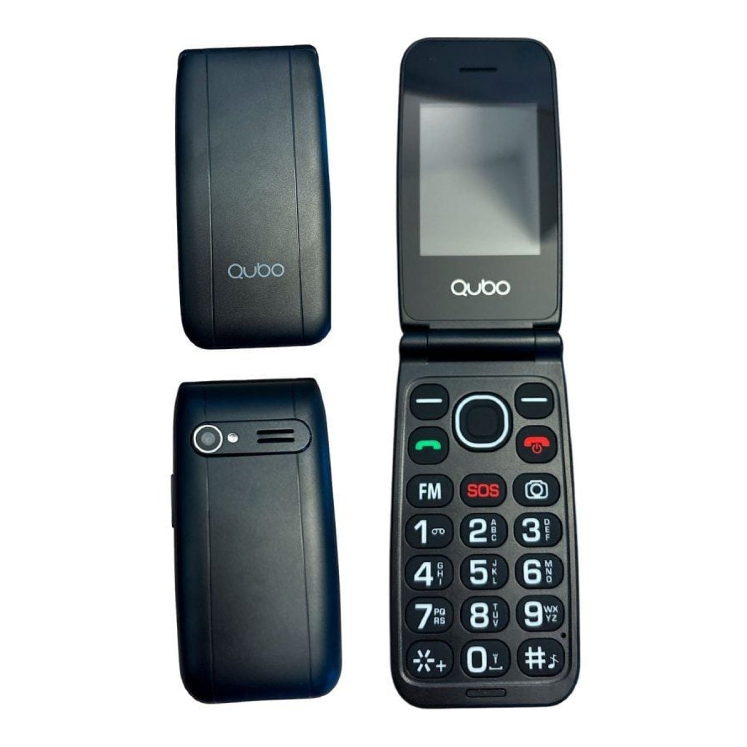 Qubo NEONW · Móvil 4G Personas Mayores · Negro · SOS Emergencia