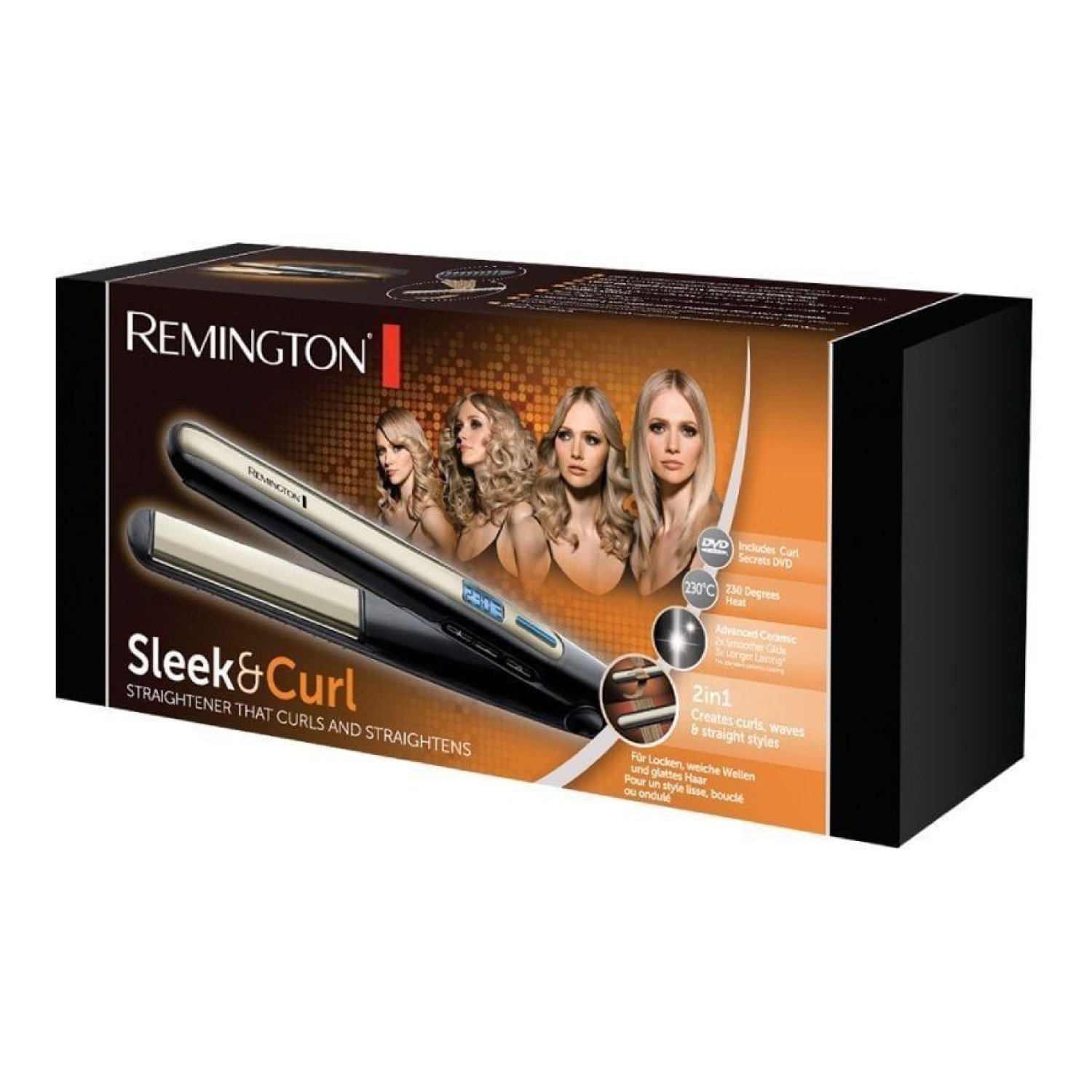 Remington Sleek and Curl · Plancha de Pelo · Verde