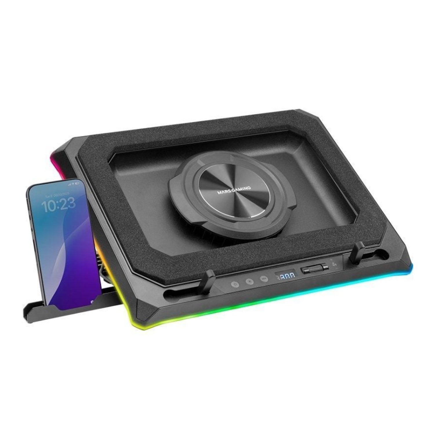 Mars Gaming MNBC-ULTRA · Soporte Refrigerante · hasta 18" · Iluminación LED