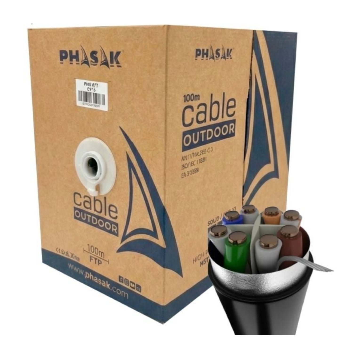 Phasak PHR 671 · Cable RJ45 FTP Cat.6 · 100m